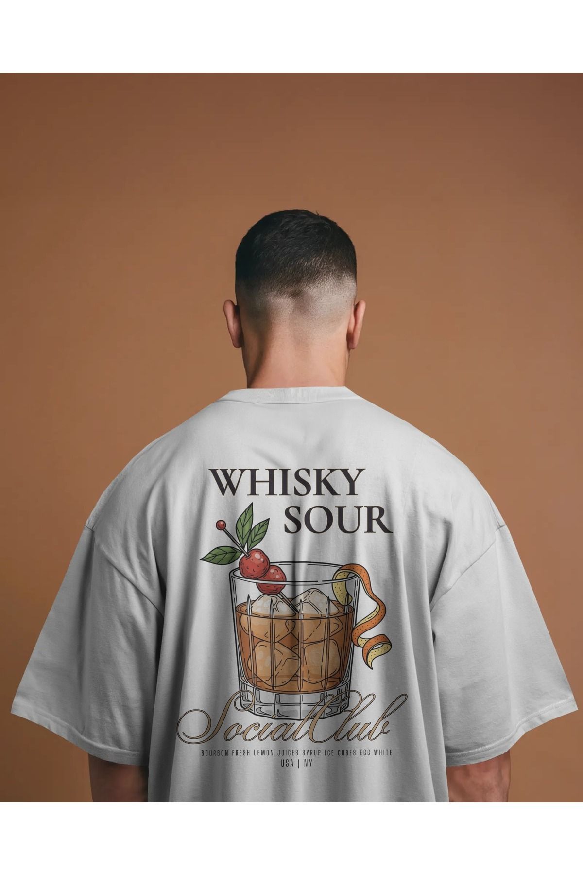 Etiole Studio Whisky Sour - Oversize Tişört | Unisex Tişört | Rahat Kesim
