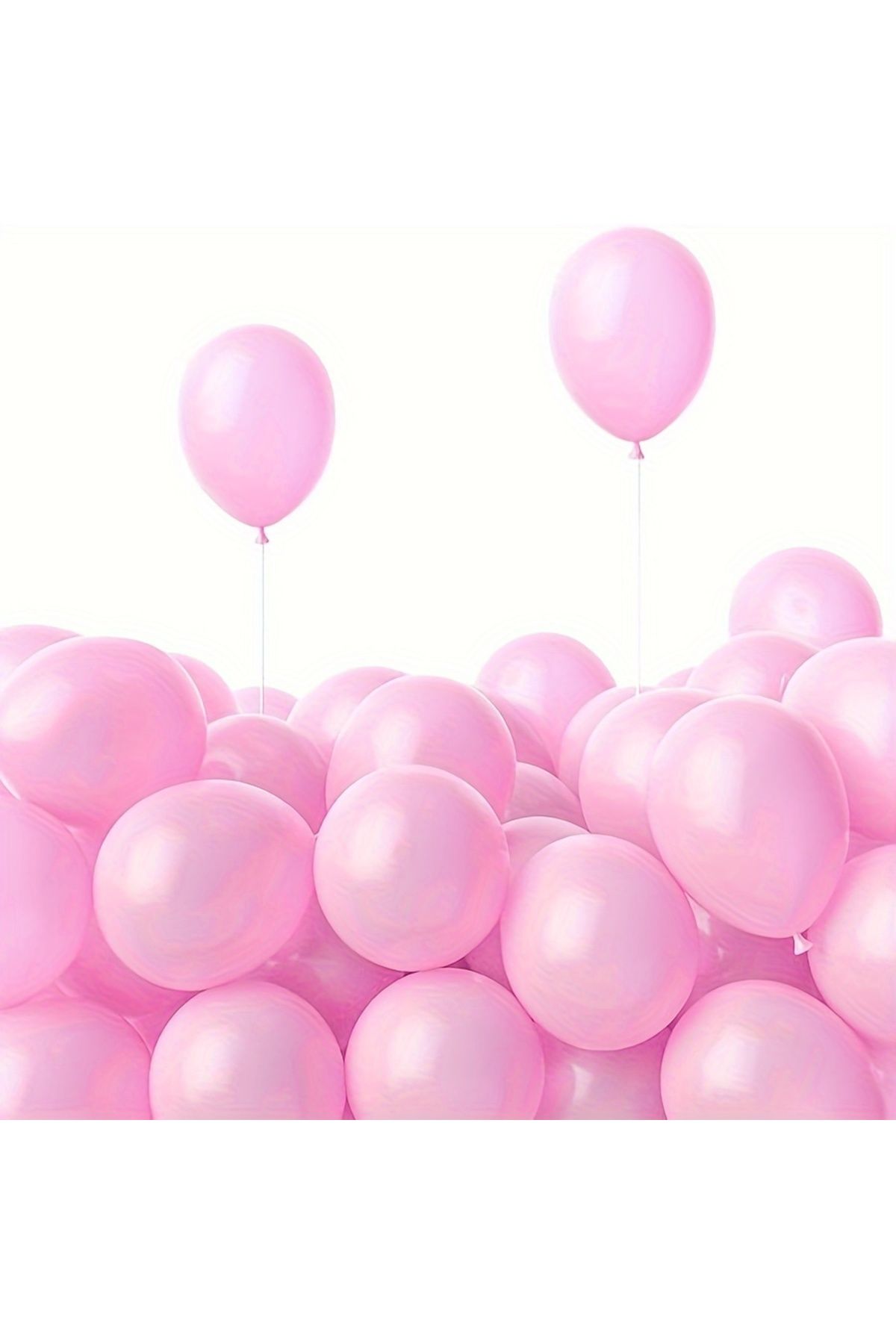 UVERTE 10 Adet 5 inç12 cm Beyaz Balon Doğum Günü Balonu Mini Balon