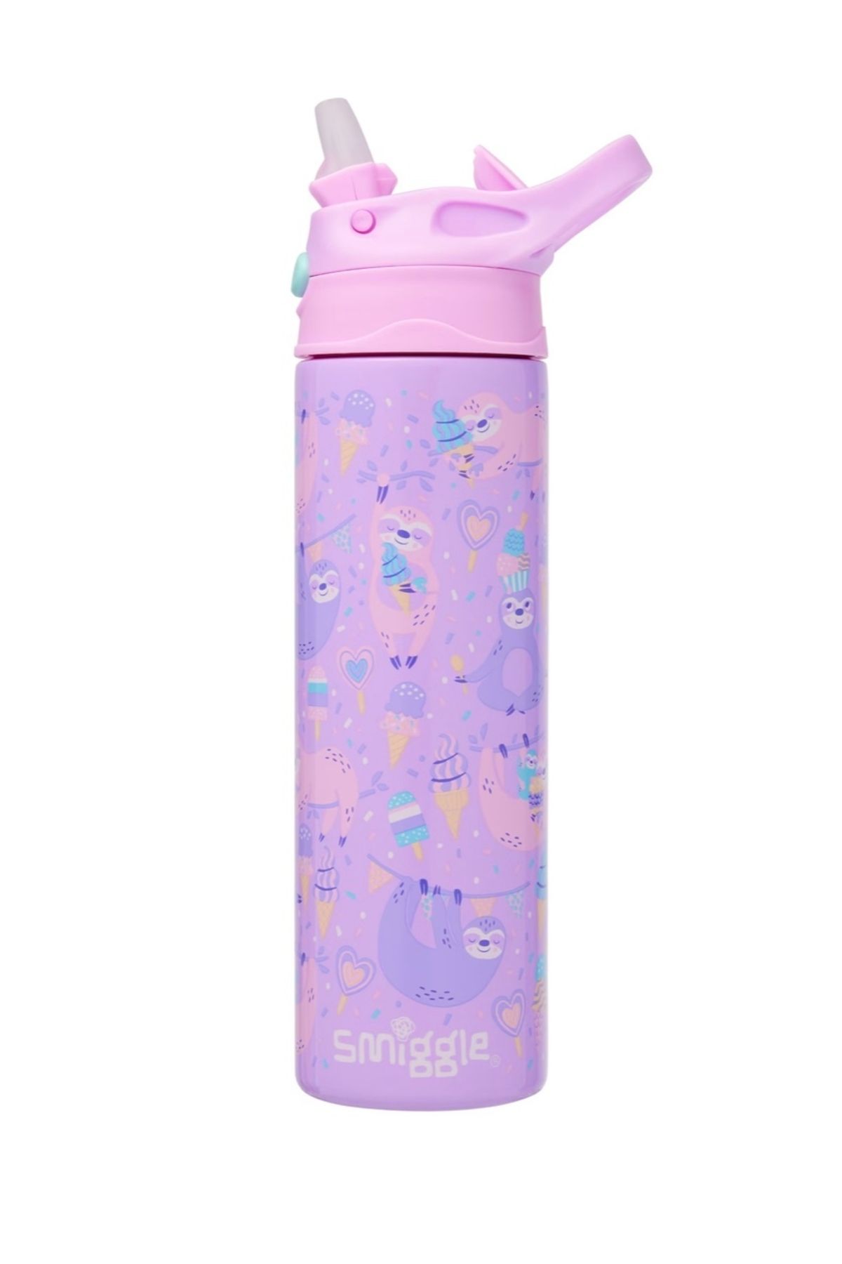 SMIGGLE Paslanmaz Çelik Çevirmeli Suluk 520Ml