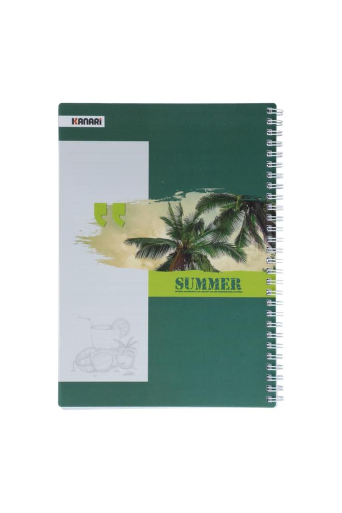 Generic-KANARI 100-Sheets Plastic B5 Spiral Bound Notebook Assorted Color 90081-0009 2