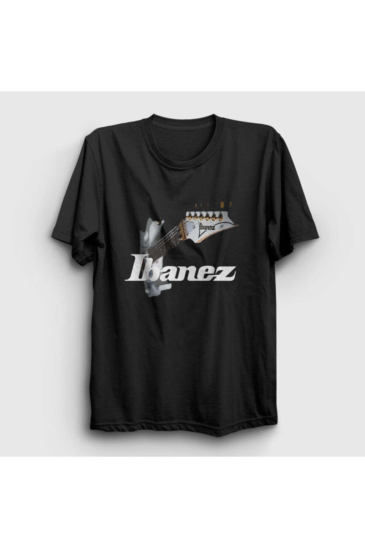 Presmono Unisex Siyah Guitar Gitarist Hediye Ibanez T-Shirt 548840tt