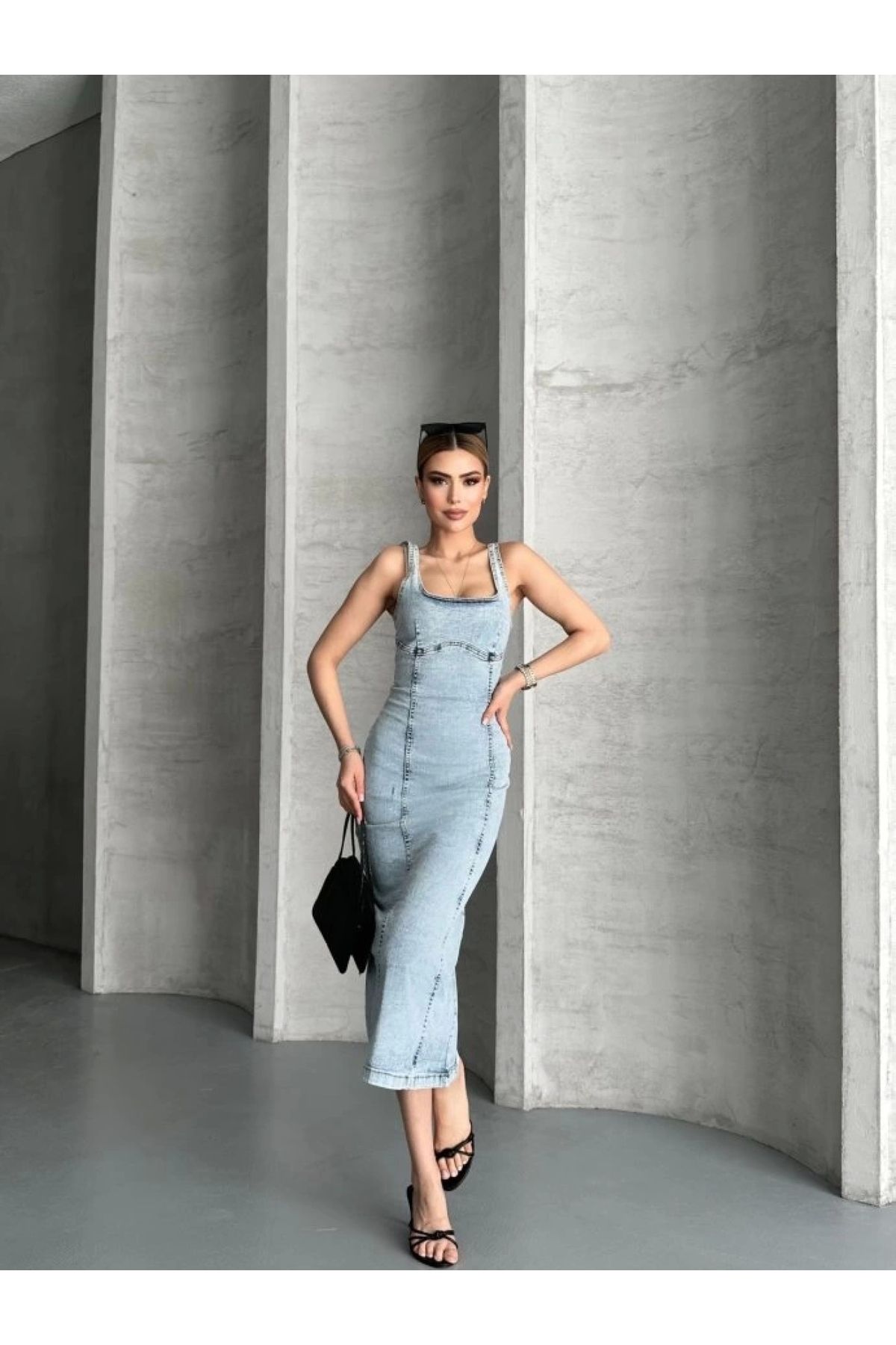 POLEXP Modern ve Şık Kot Elbise Modelleri