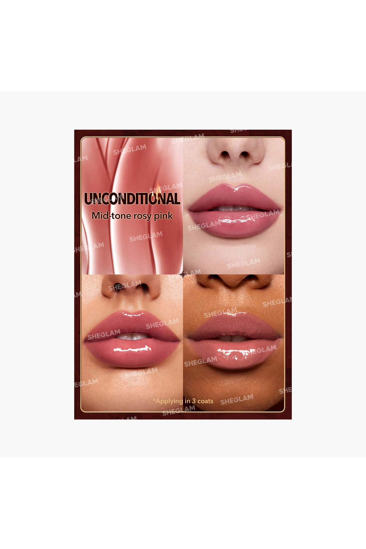 SHEGLAM SHEGLAM Ember Rose Immortal Love Nourishing Lip Gloss