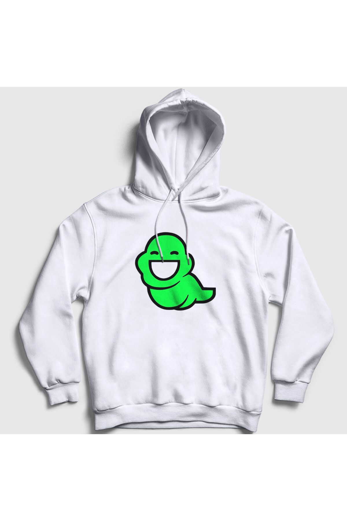 Presmono Unisex Beyaz John Egbert Homestuck Kapüşonlu Sweatshirt 549237tt
