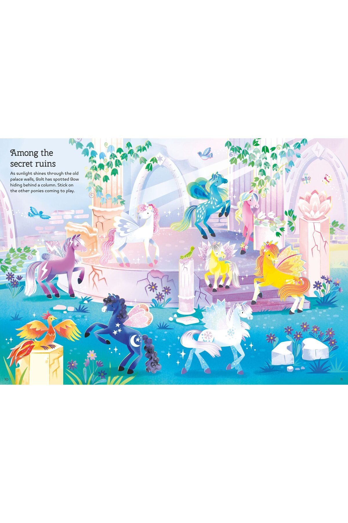 Usborne-Glitter Fairy Sticker Notebook 4