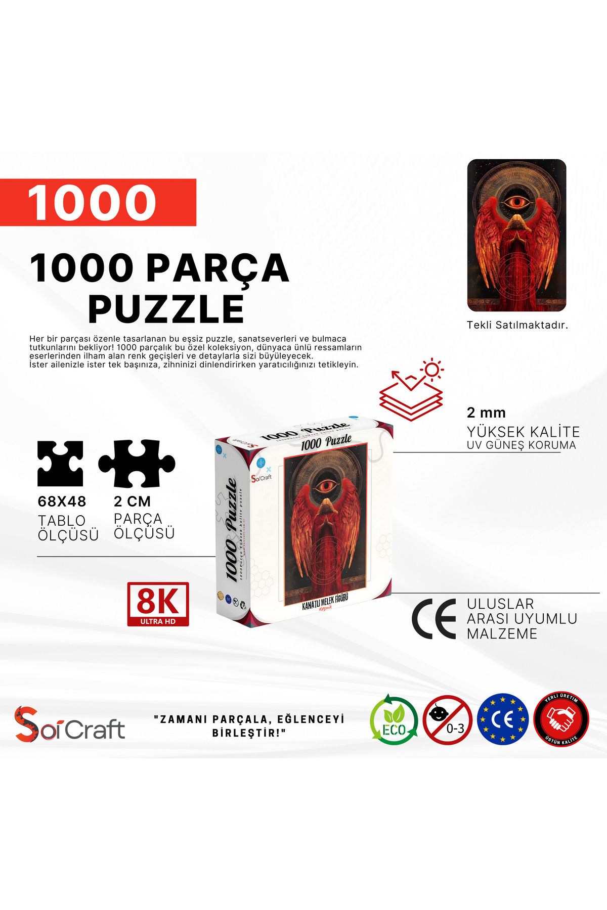 Soi Craft 1000 Parça Puzzle Kanatlı Melek Kozmik - Fiyatı, Yorumları