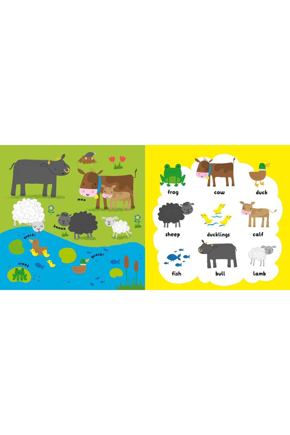 Usborne-Children's book - My First Word Book Farm 3