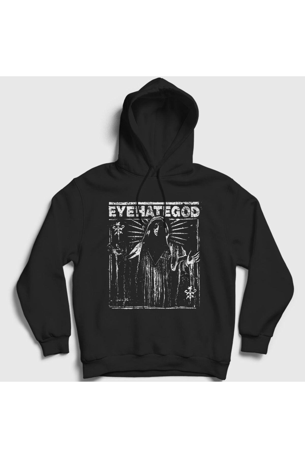Presmono Unisex Siyah Poster Metal Eyehategod Kapüşonlu Sweatshirt 550978tt