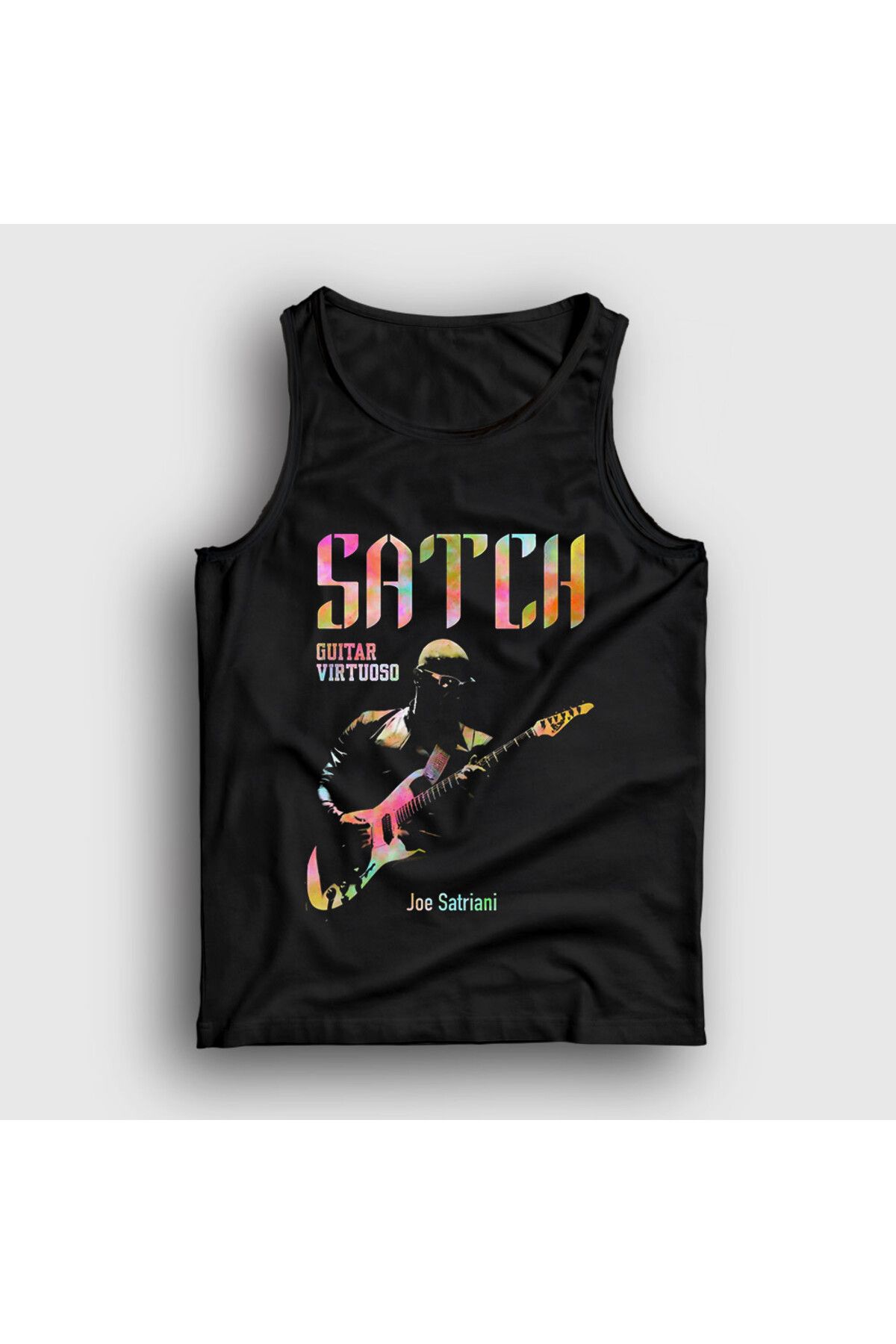 Presmono Unisex Siyah Satch Gitarist Hediye Joe Satriani Atlet 551263tt