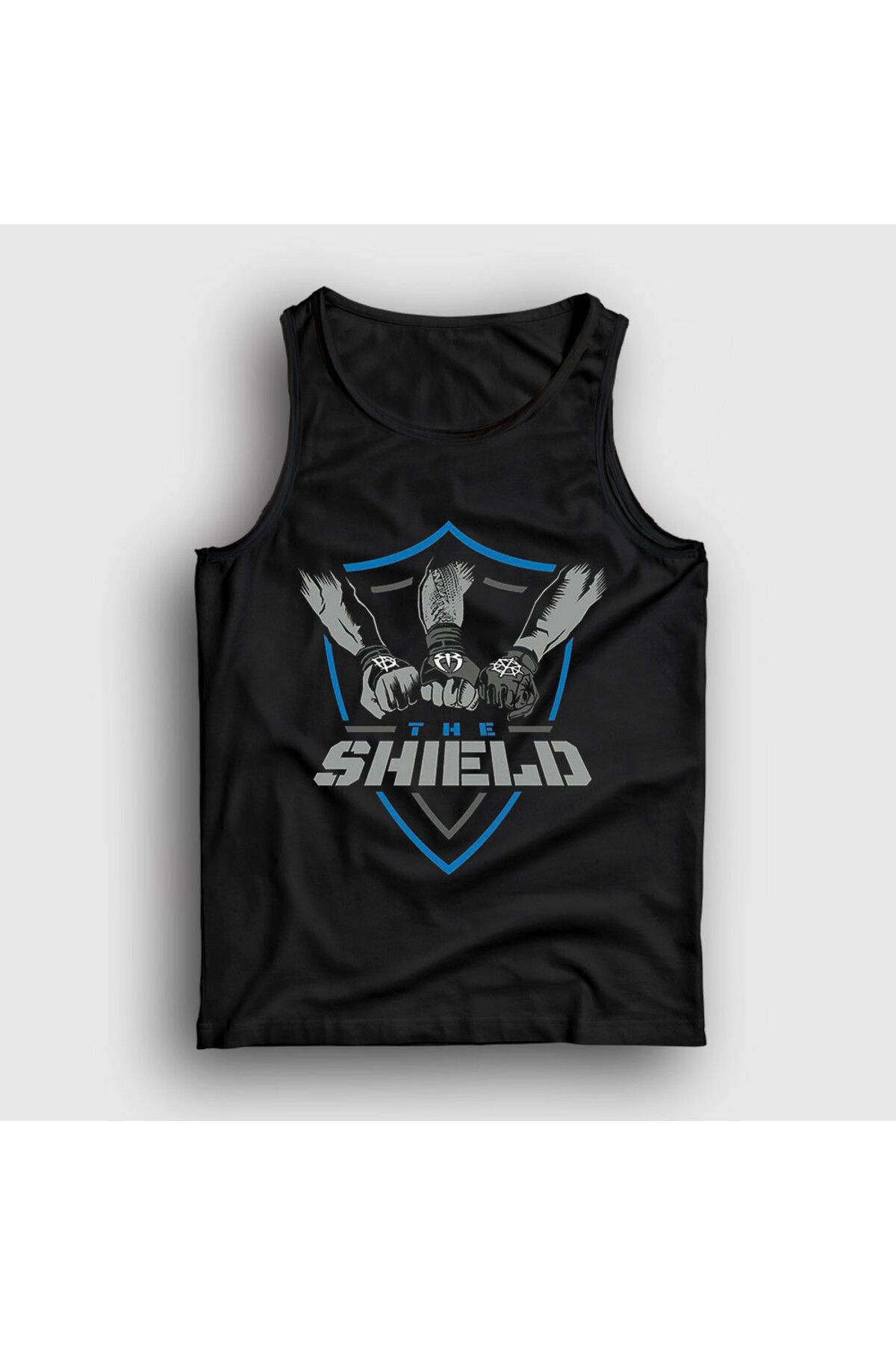 Presmono Unisex Siyah The Shield Wwe Güreş Atlet 551783tt