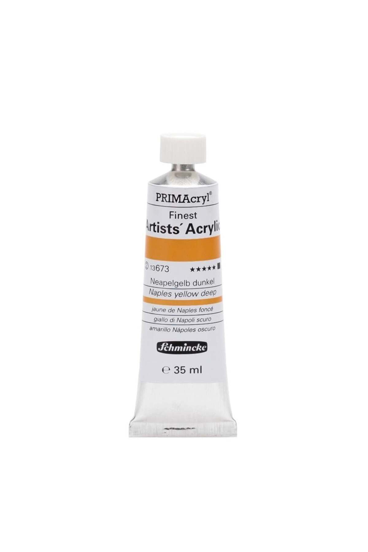 Schmincke Primacryl Artist Akrilik Boya 35 ml Seri 2 673 Naples Yellow Deep