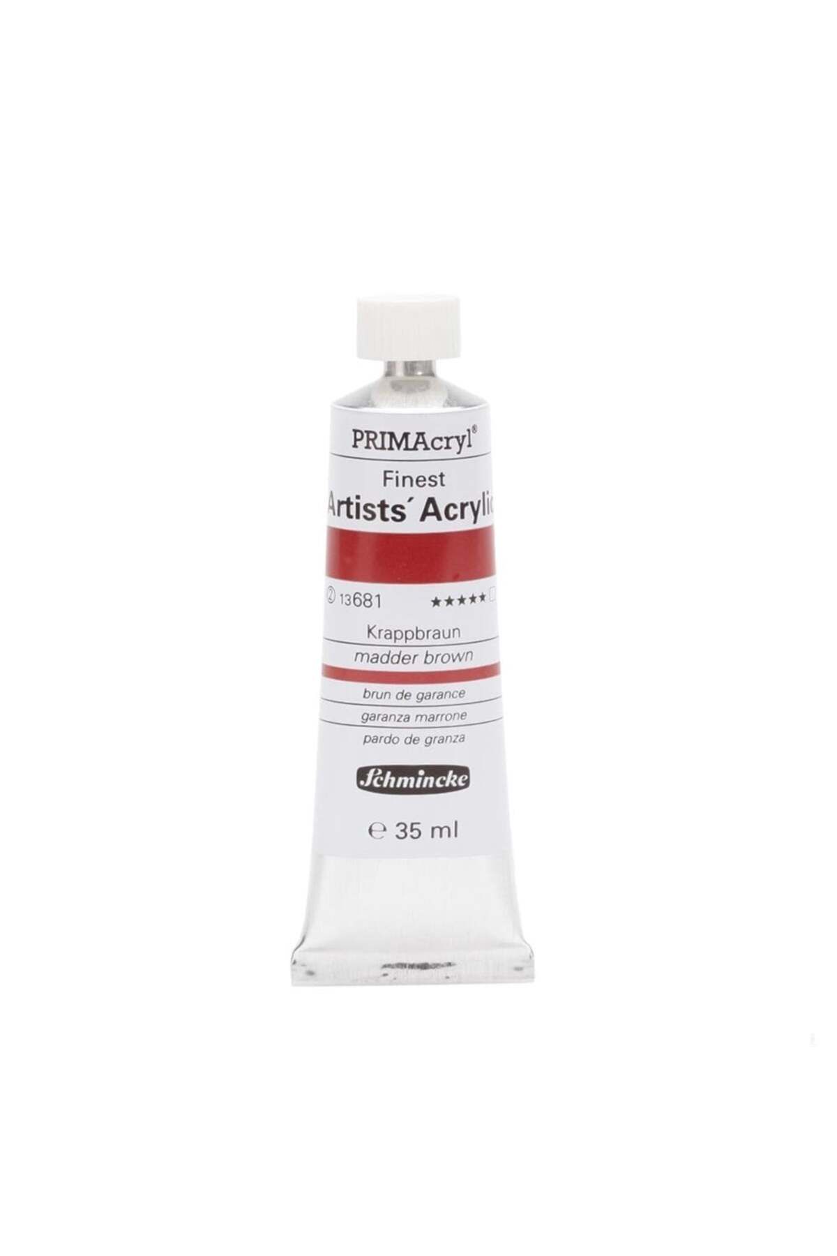 Schmincke Primacryl Artist Akrilik Boya 35 ml Seri 2 681 Madder Brown