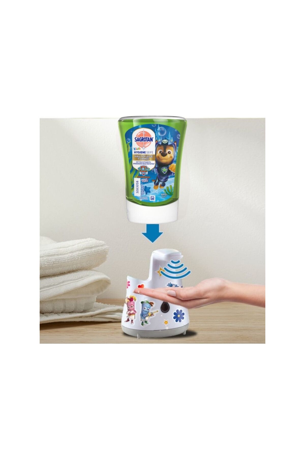 Dettol-Sagrotan Kids No Touch antibacterial liquid soap refill with Apple for the automatic sensor dispenser 4