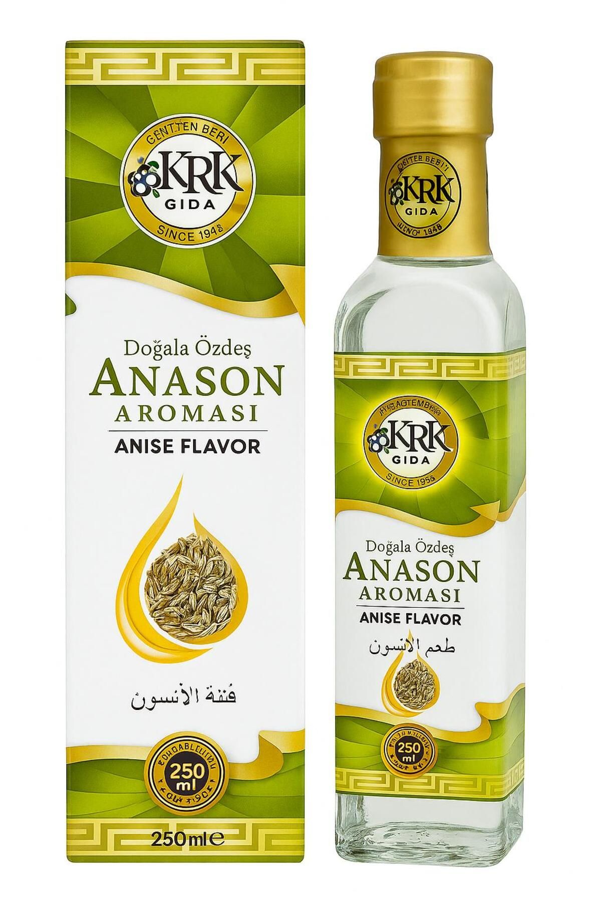 Krk Gıda Anason Aroması 250ml Cam Şişe