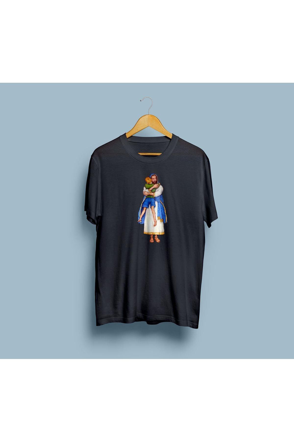 bahriyeli.jpeg Oversize Hazreti İsa tasarımlı unisex T-shirt