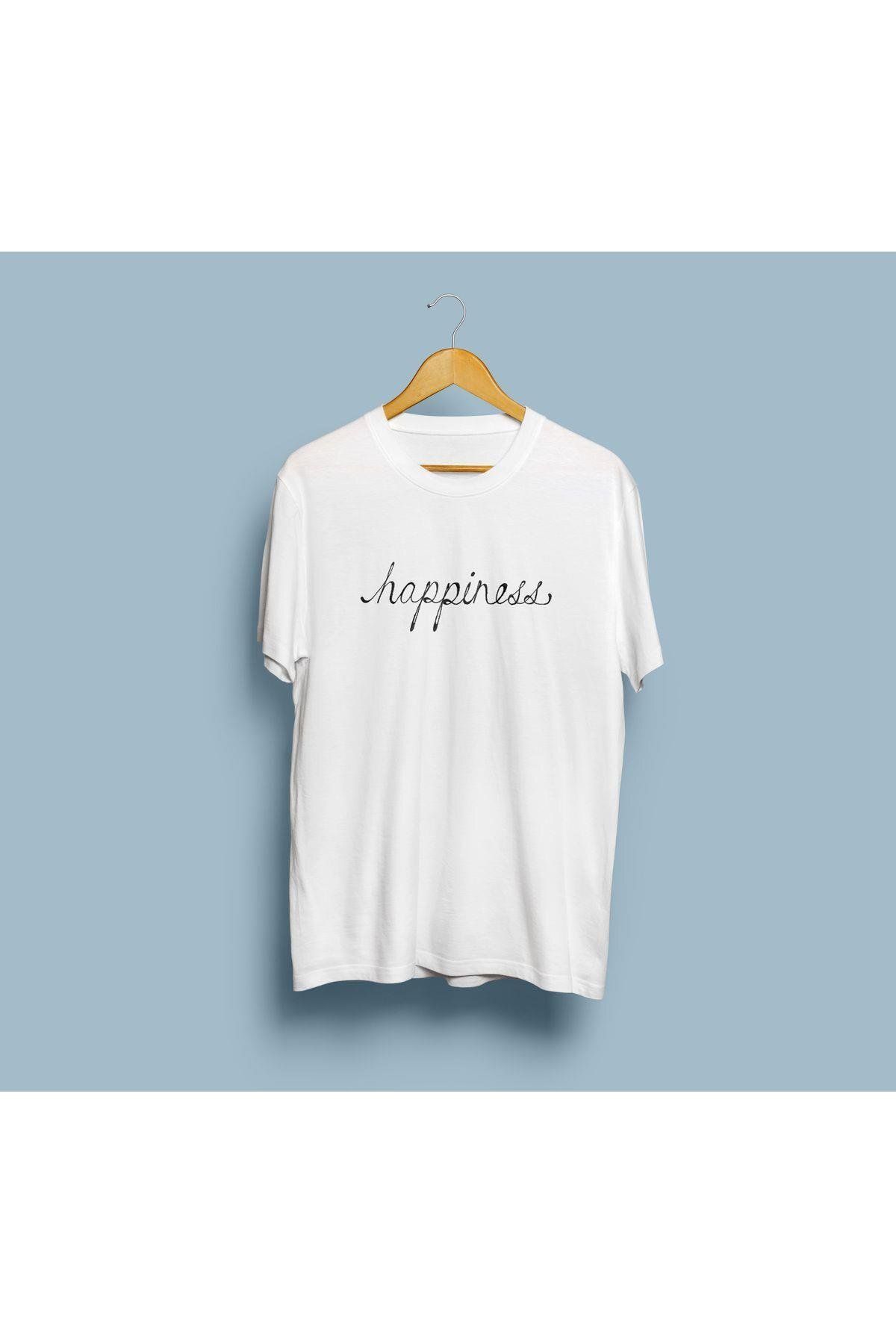 bahriyeli.jpeg Oversize Happiness yazılı unisex T-shirt