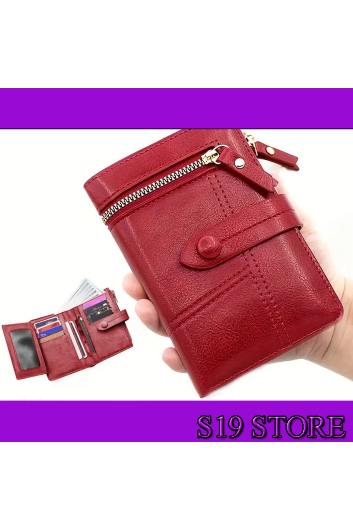 shop S19-OBCREATOR PU SUNİ DERİ KADIN CÜZDAN