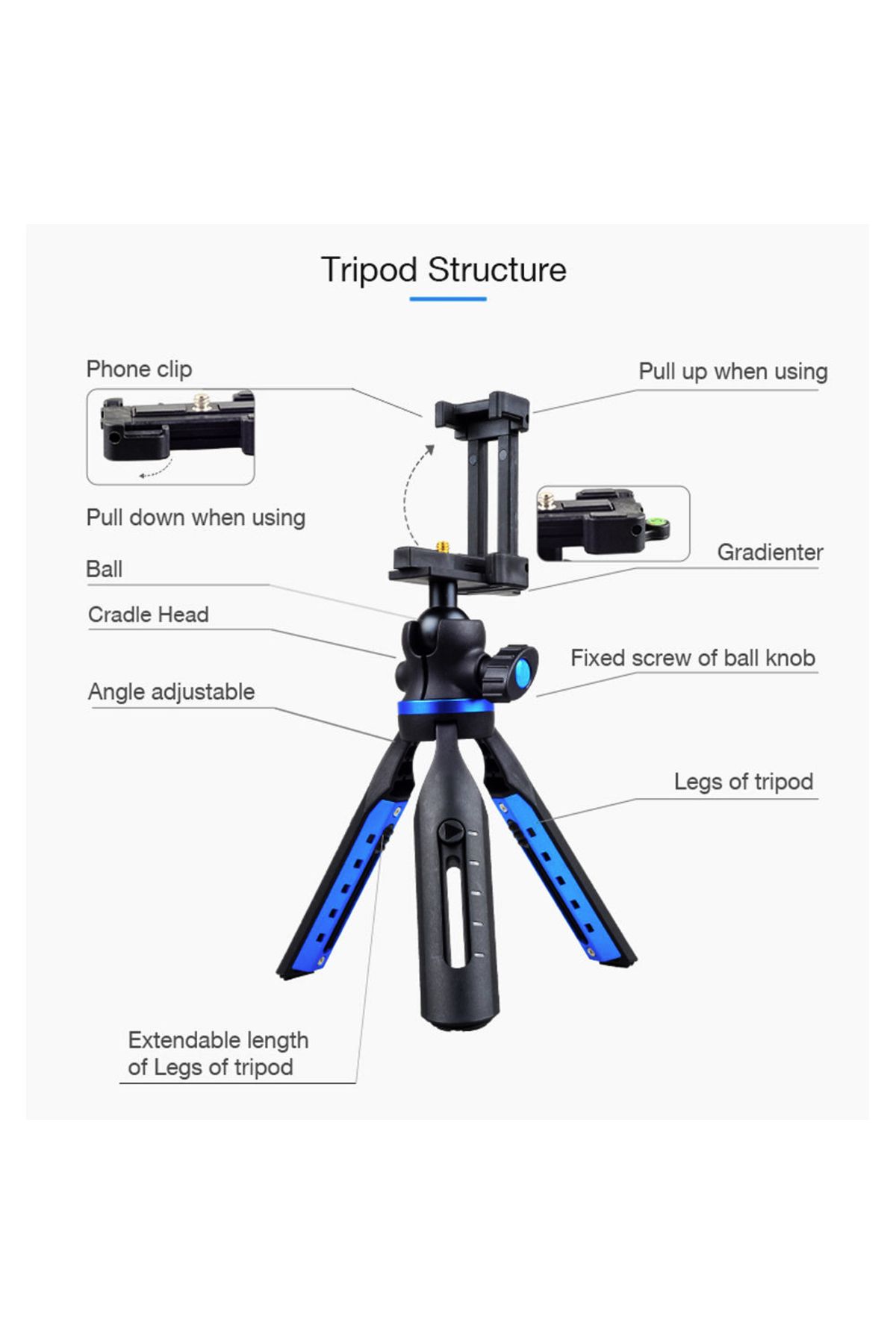 APEXEL-Expandable Tripod, Apexel, Universal, for phones and cameras 3