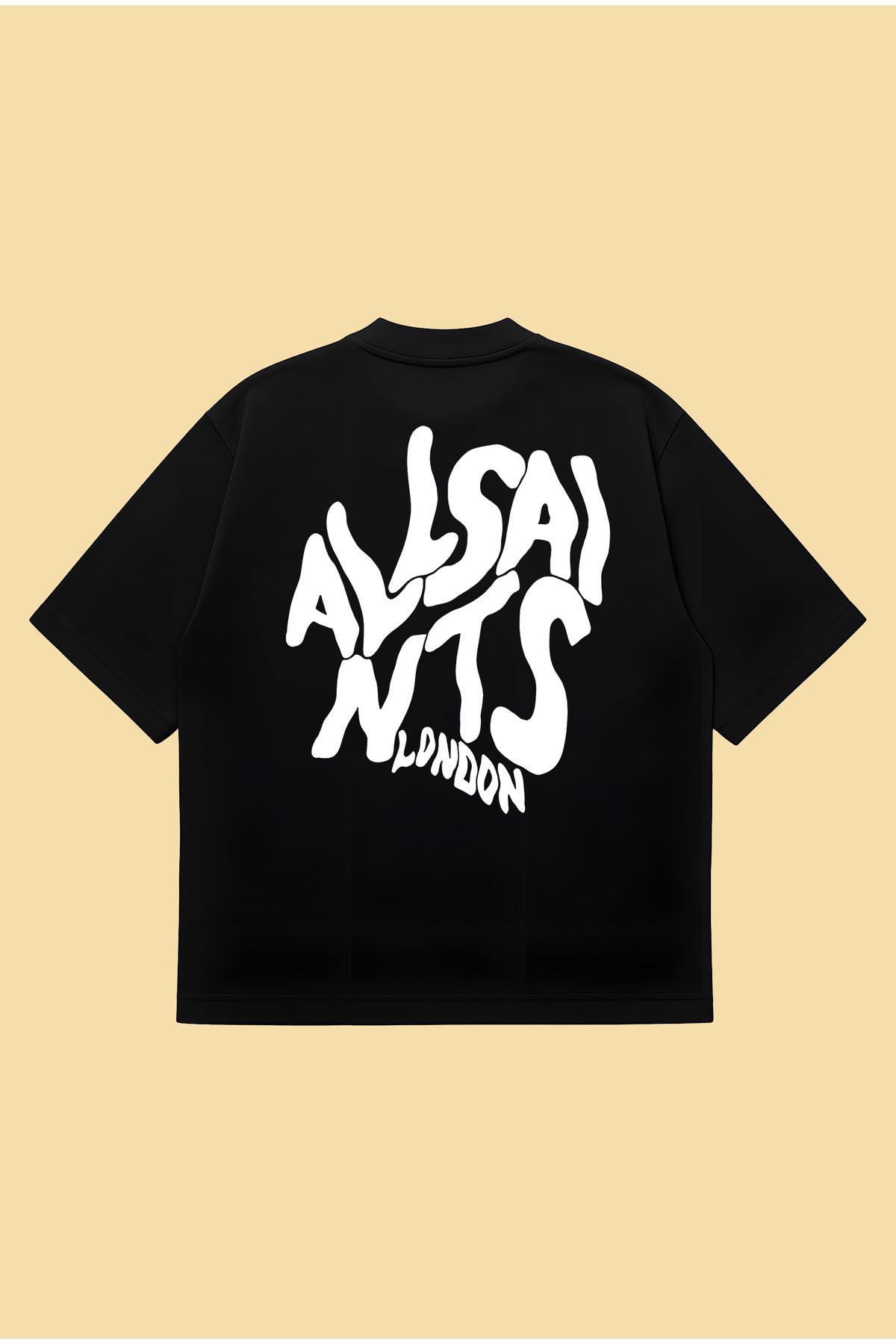 PURE POWER Allsaint Orlando Boxy Fit Oversize Unisex Tshirt – Baskılı Tişört | Streetwear