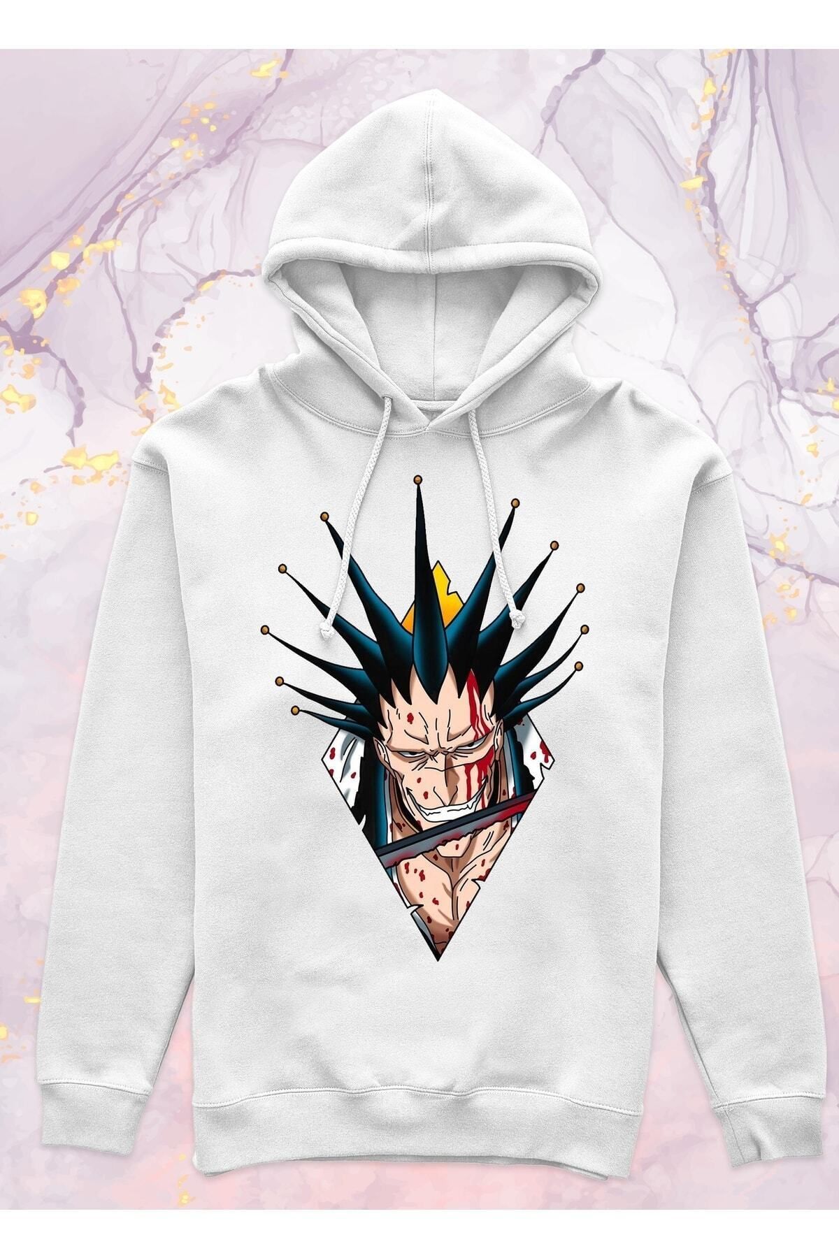 Pisa Art Bleach - Zaraki Kenpachi - Cepsiz Kapüşonlu Sweatshirt
