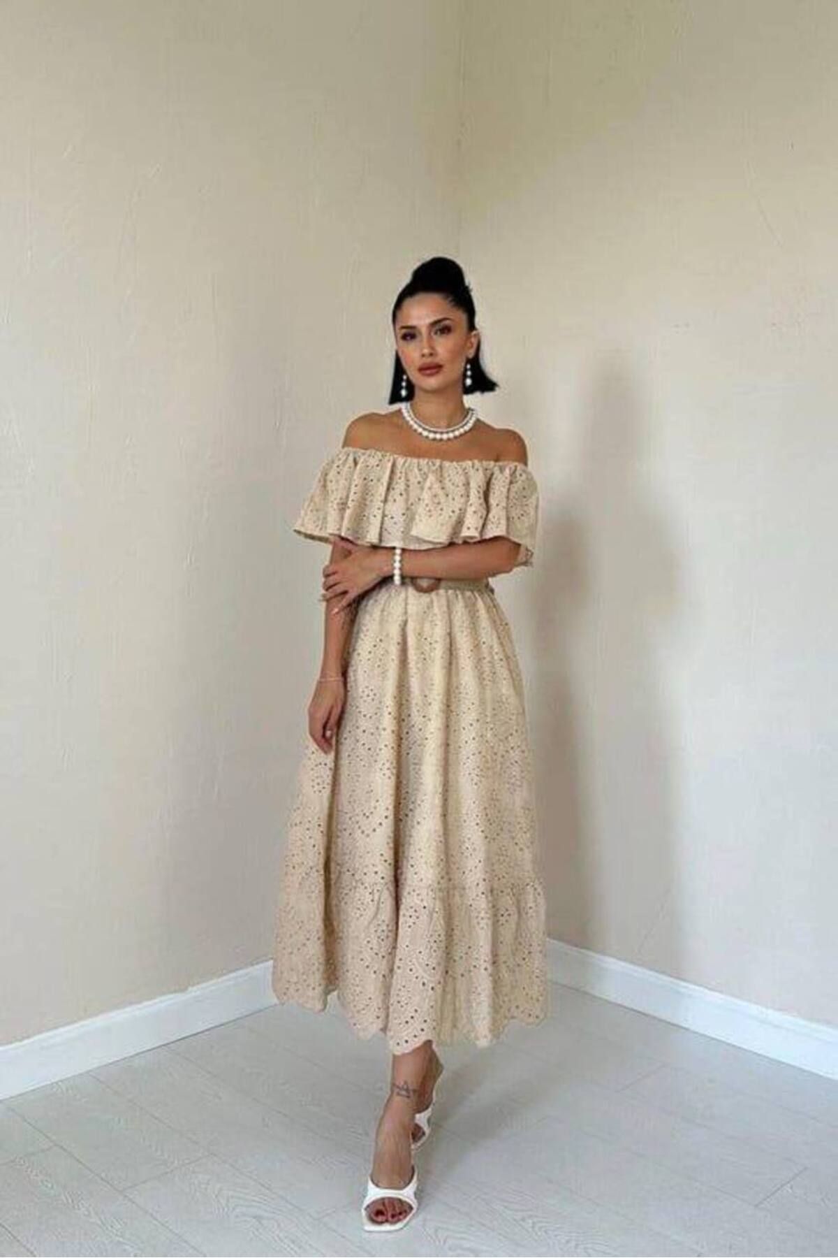 Butik Butter Güpür Askılı Elissa Elbise