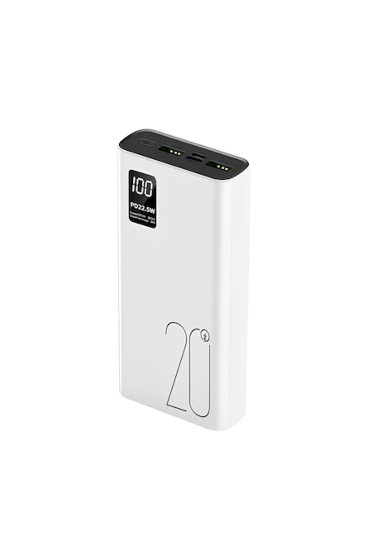 ideal STORE-Baterie Externa Super Charge IdealStore, Capacitate 20.000 mAh, Display LED procentaj baterie, White 1