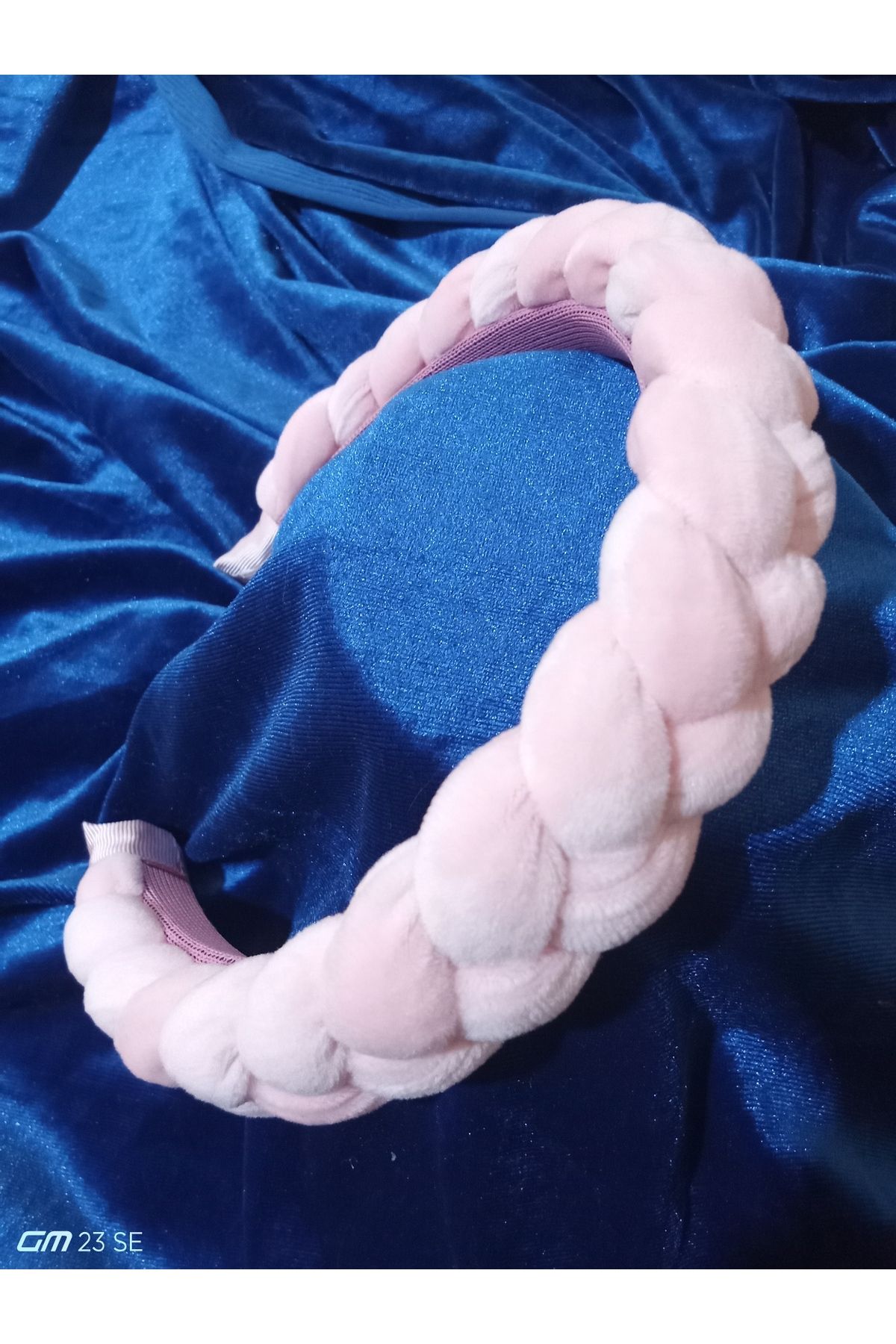 Adel ÖRGÜ PELUŞ TAÇ ŞEKER PEMBESİ 3CM