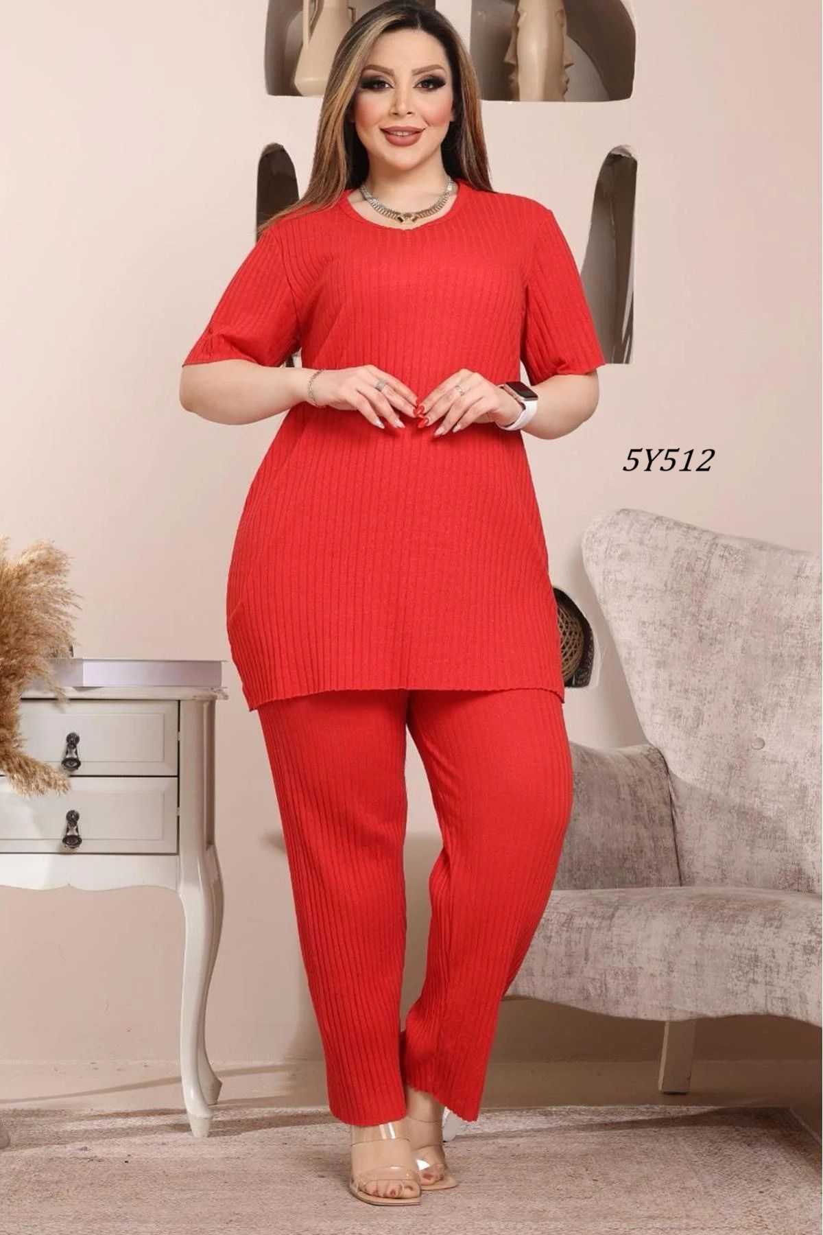Remon Büyük Beden Pijama Takımı 5Y512