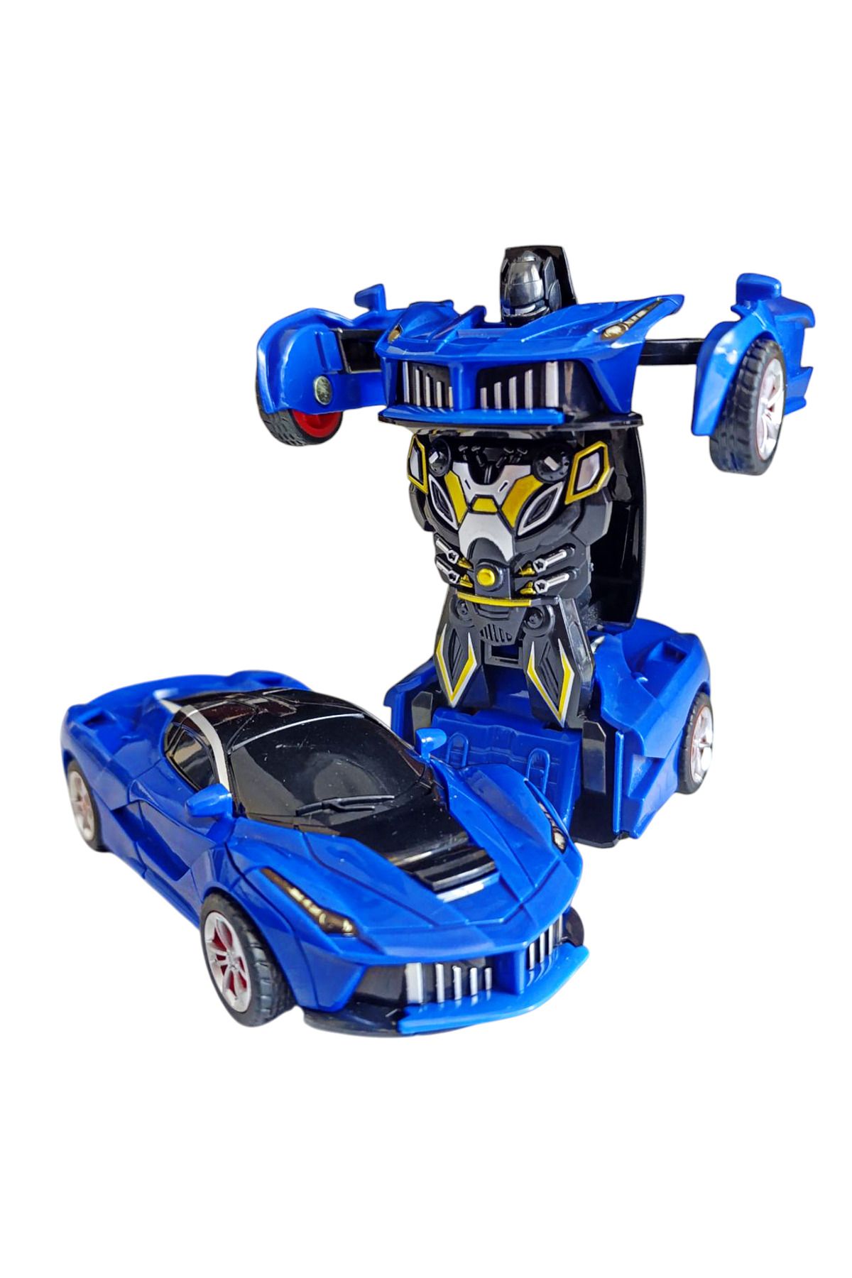 Brother Toys Transformer Ferrari Sürtmeli Robota Dönüşen Robot Olan Oyuncak Araba 1:32 Ölçek