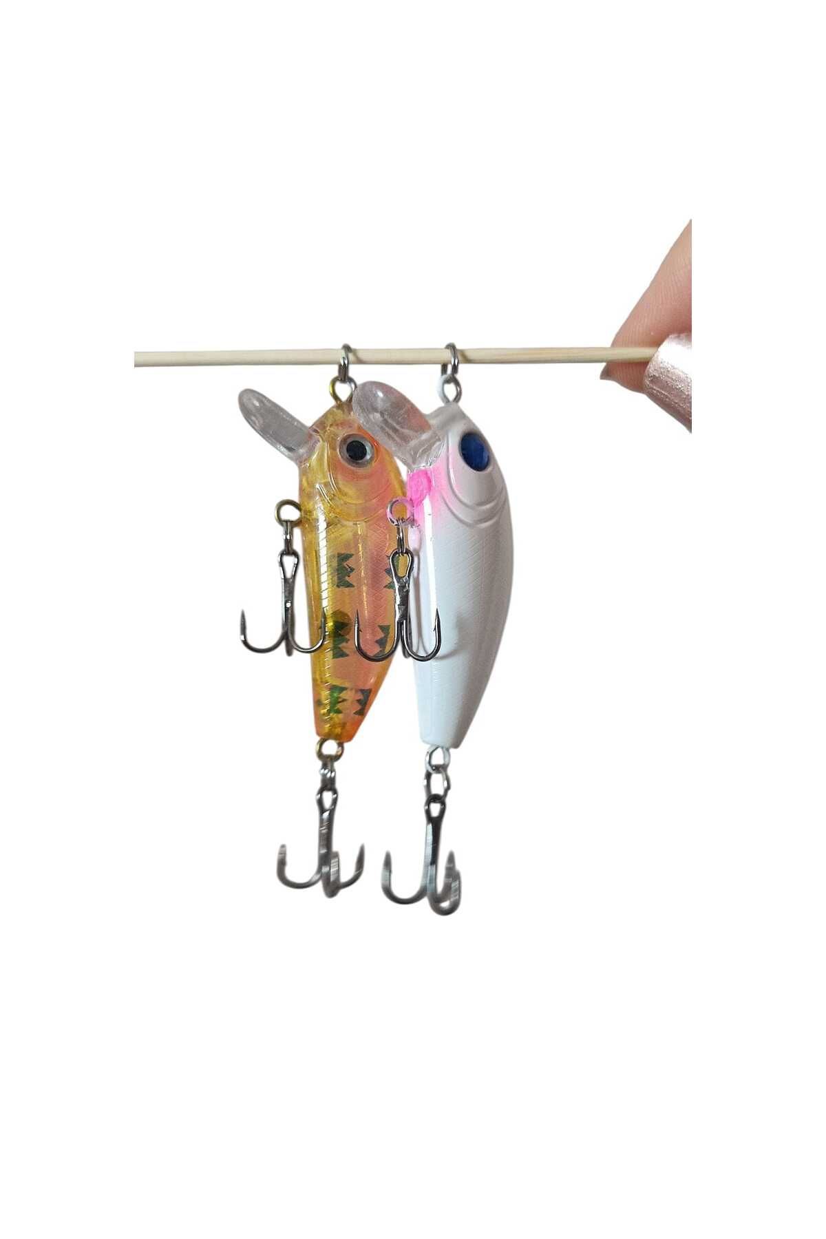 hobidaşım 4'lü 5 cm 3.6g Yüzen Çıngıl Yapay Balık Yemi – Gerçekçi Minnow, Canlı Renkli Olta Takımı