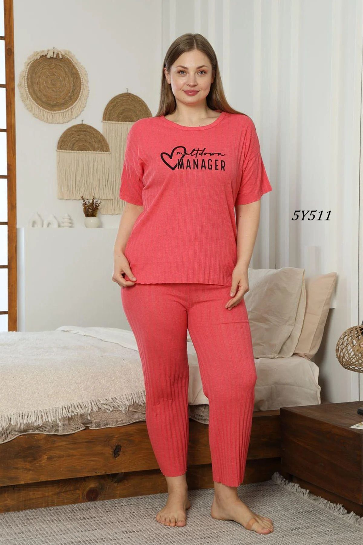 Remon Büyük Beden Pijama Takımı 5Y511