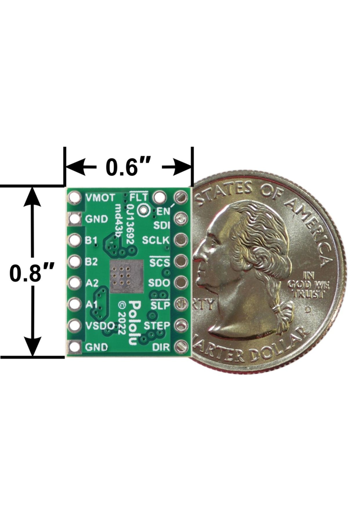 Pololu-DRV8434S SPI stepper motor driver breakout, maximum limit 2A 3