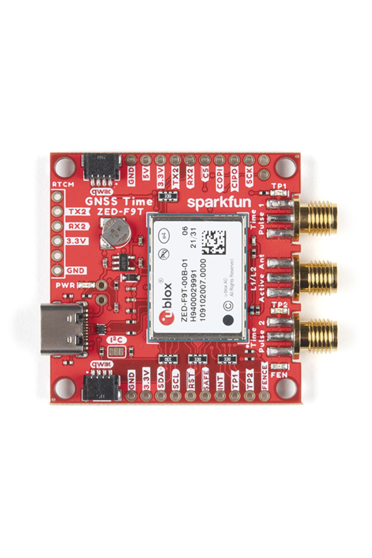 Sparkfun-ZED-F9T multi-band GNSS breakout (Qwiic) 4