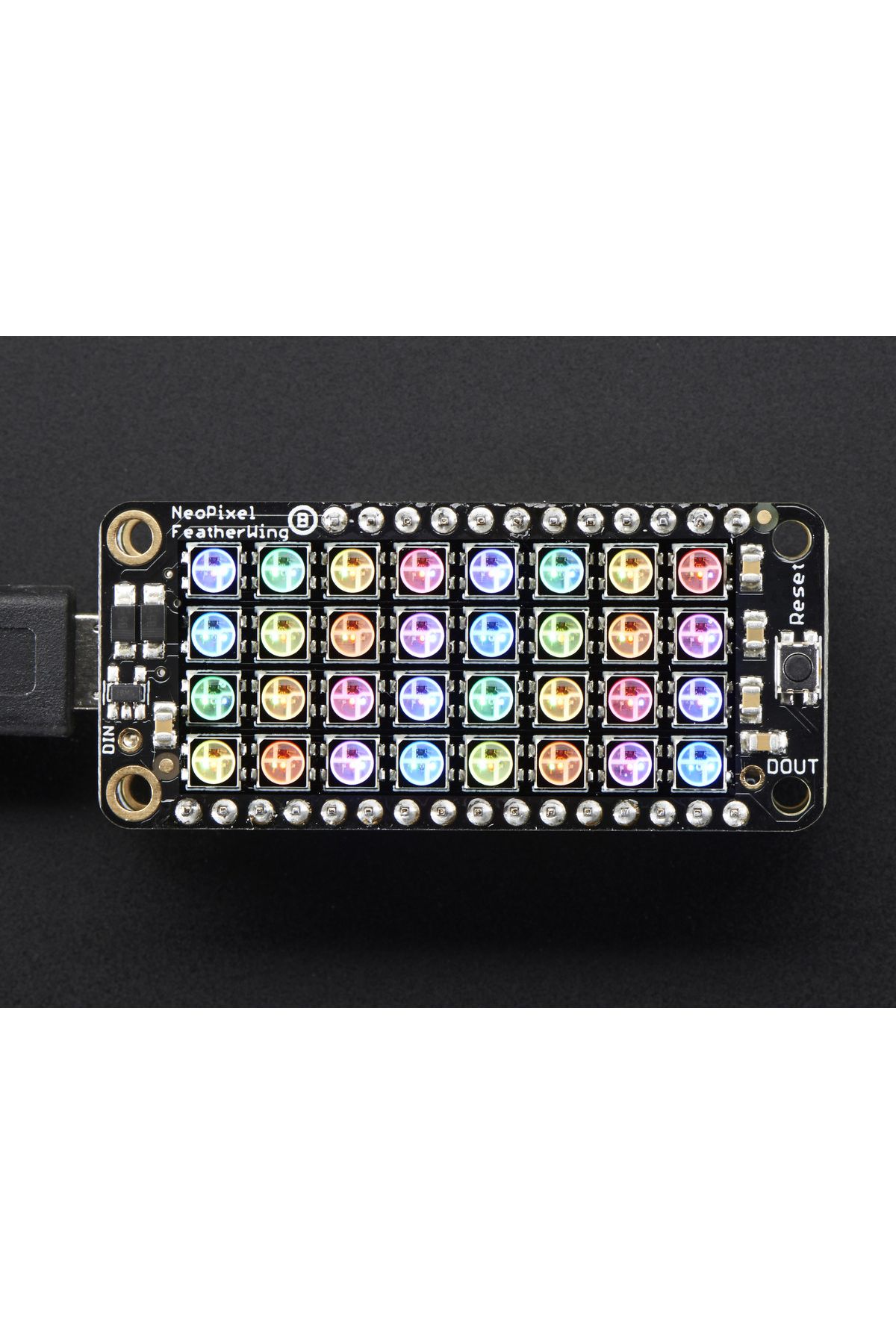 Adafruit-Matrix 4x8 RGB LEDs - NeoPixel FeatherWing 3