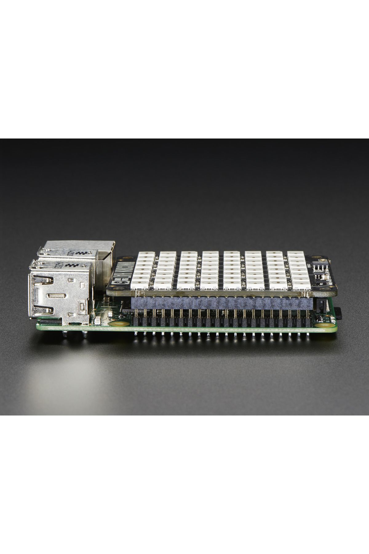 Pimoroni-Unicorn Hat - 8x8 RGB LED Shield for Raspberry Pi A+/B+ 6