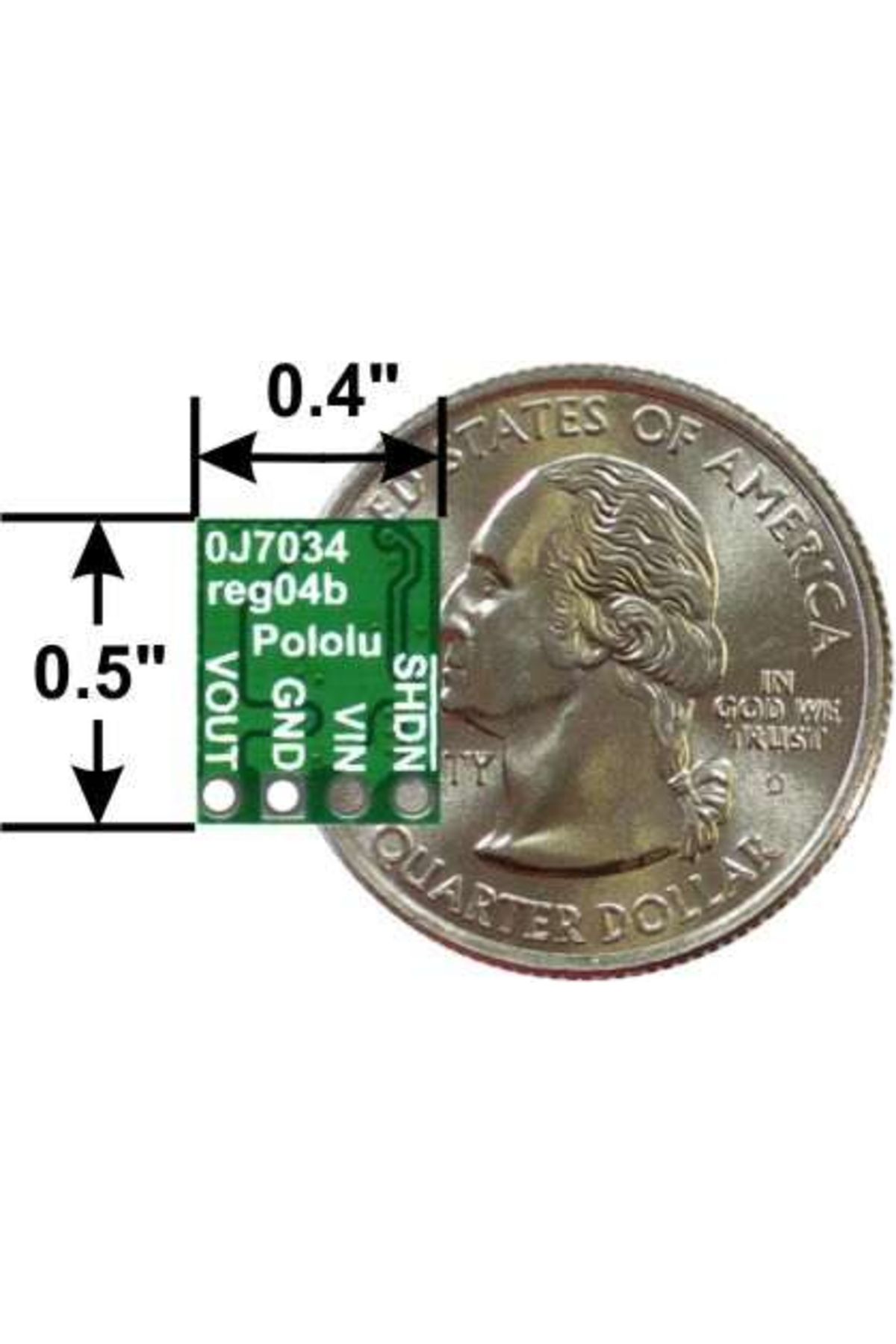 Pololu-Step-down regulator of 3.3V and 600mAh Pololu D36V6F3 3