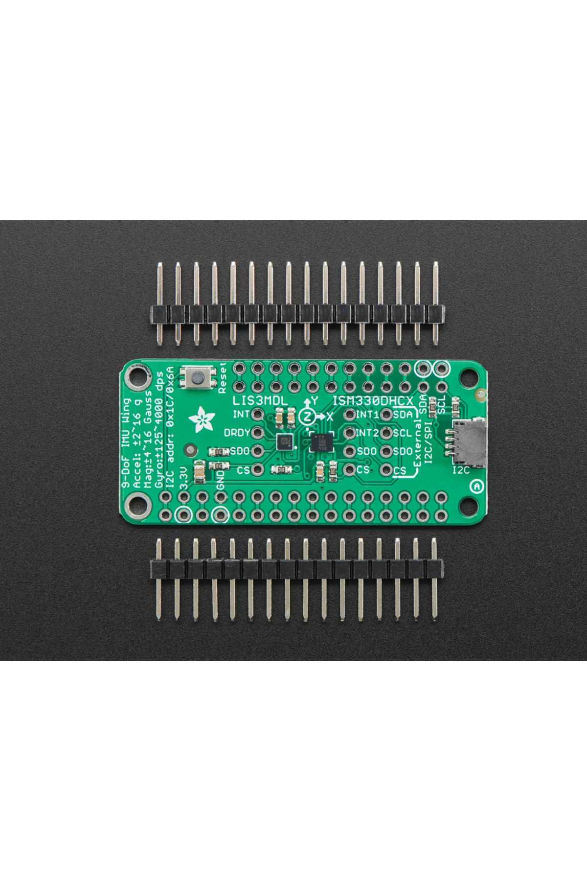 Adafruit-ISM330DHCX + LIS3MDL FeatherWing 9-DoF IMU 5