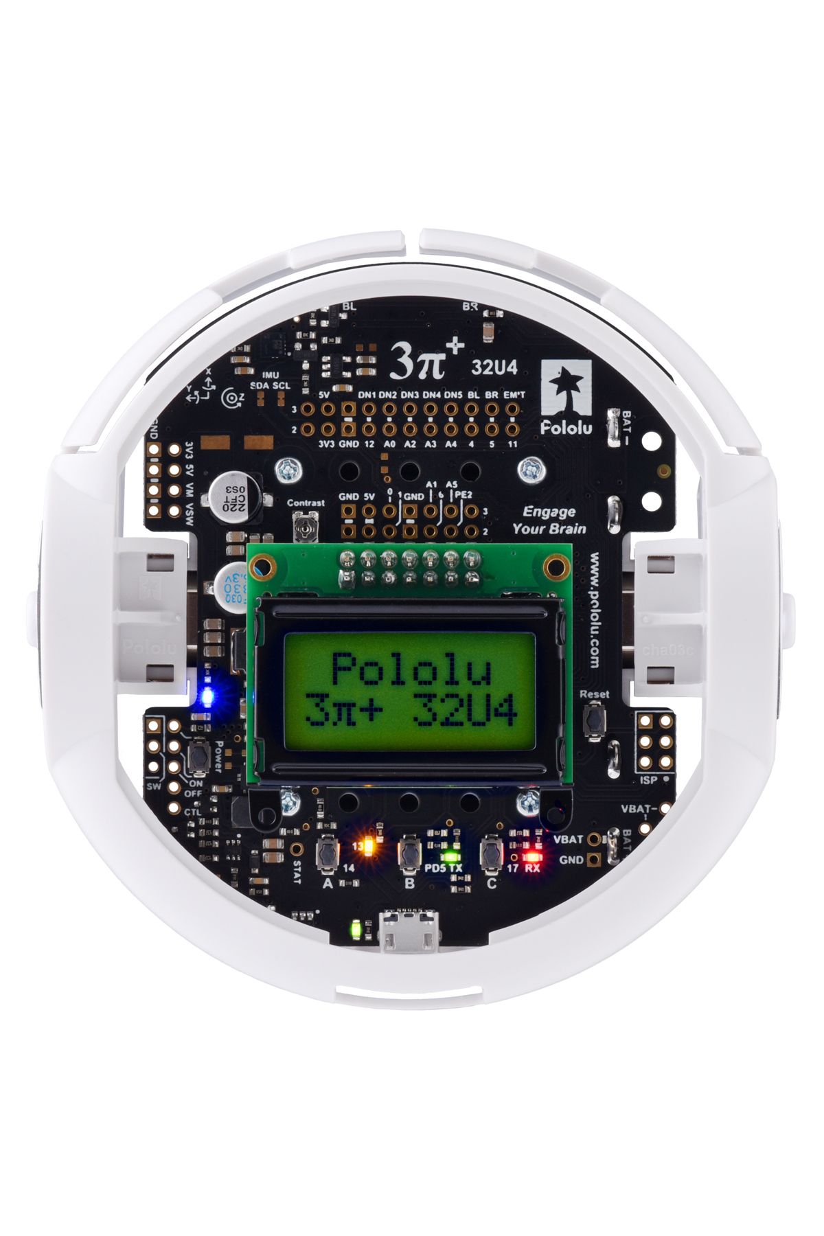 Pololu-3pi+ 32U4 robot - Hyper Edition (15:1 HPCB motors), assembled 6