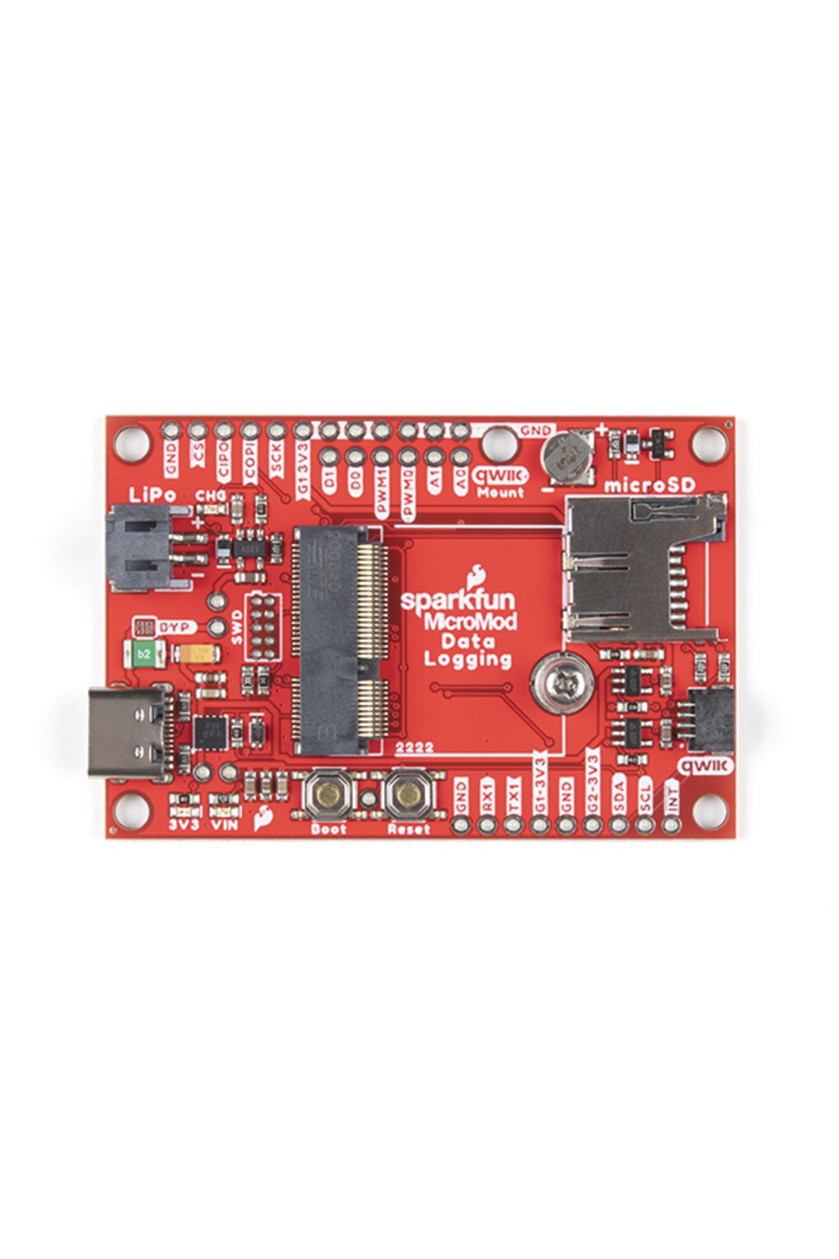 Sparkfun-MicroMod data logger breakout 4
