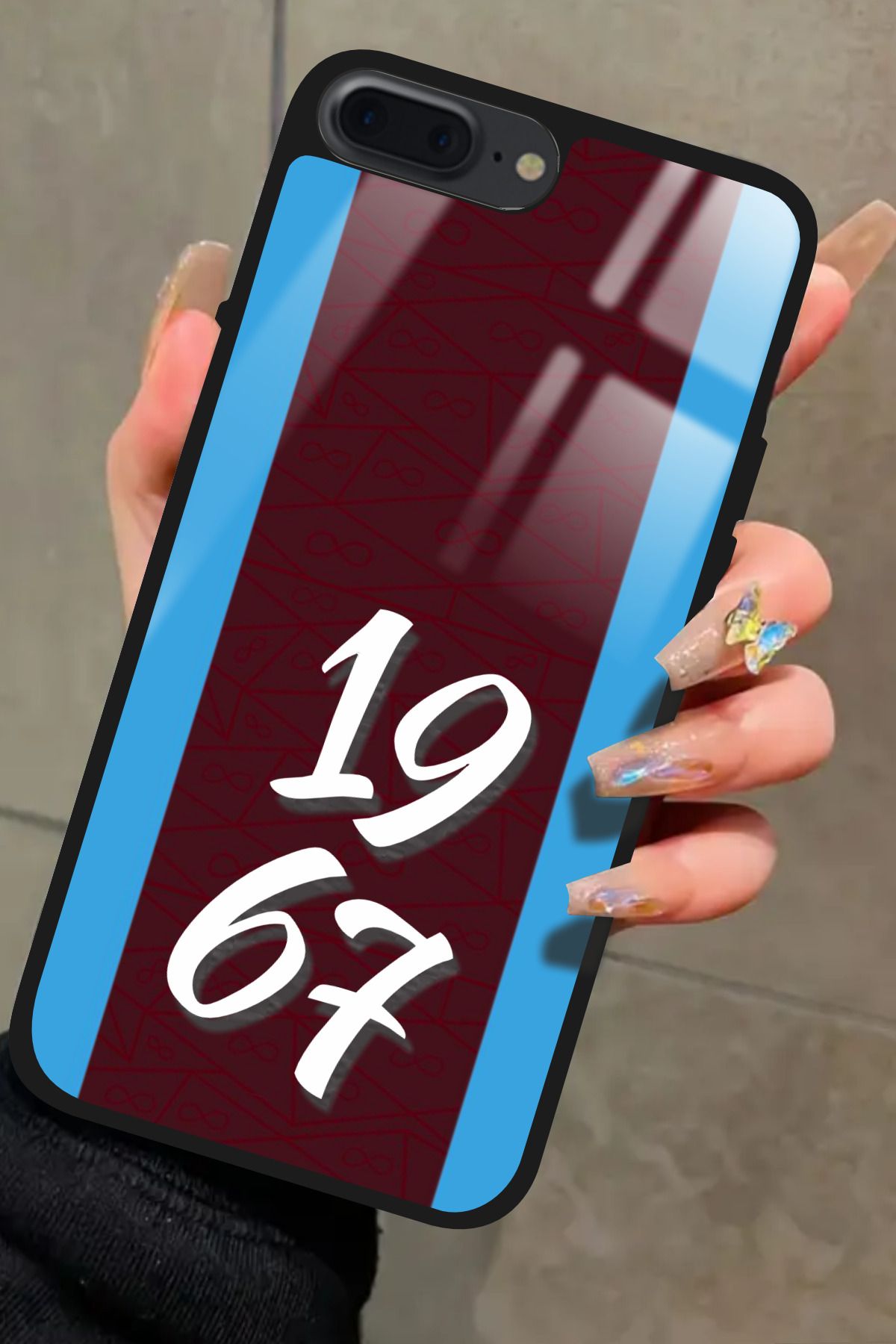 Snacase iPhone 8 Plus Uyumlu 1967 Yazılı Glossy Premium Kılıf