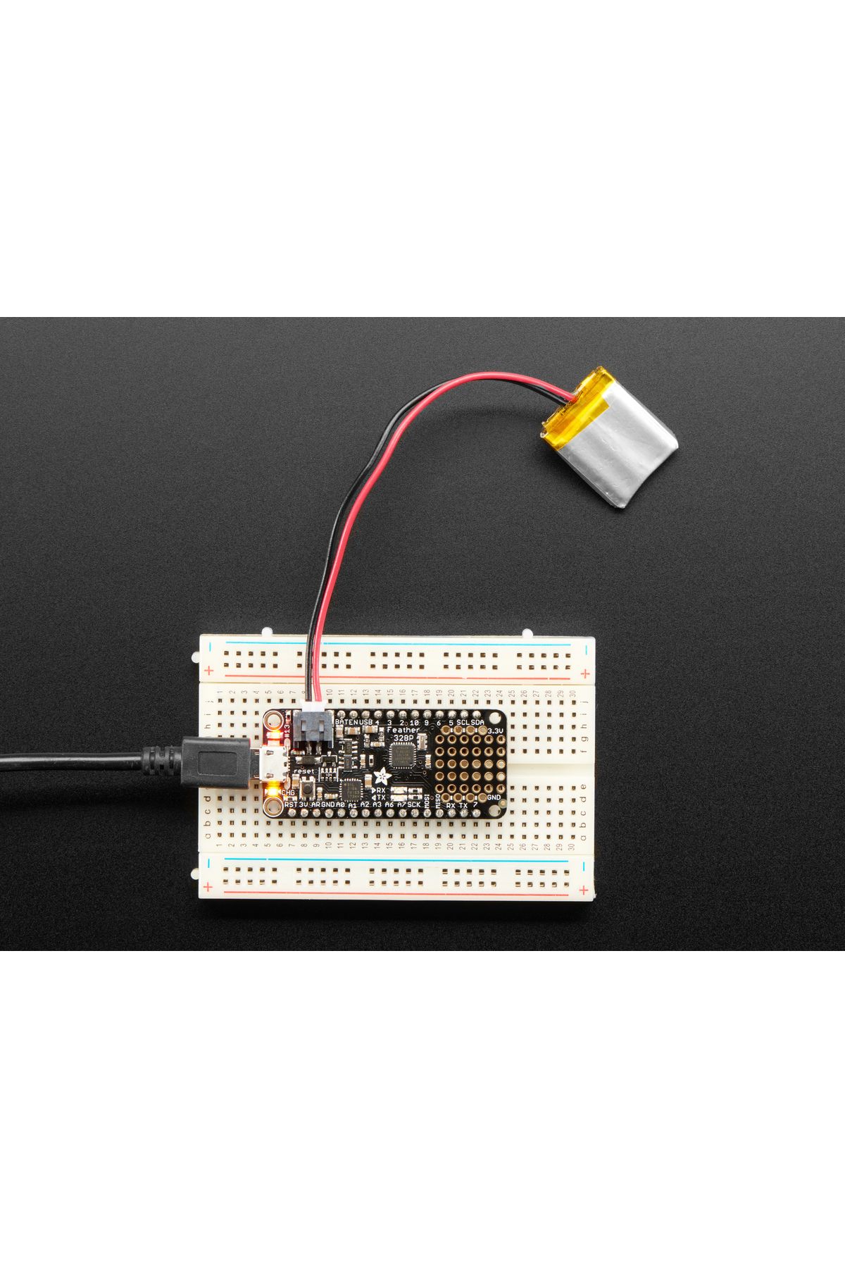 Adafruit-Feather 328p - Atmega328p 3.3v @ 8 Mhz 7