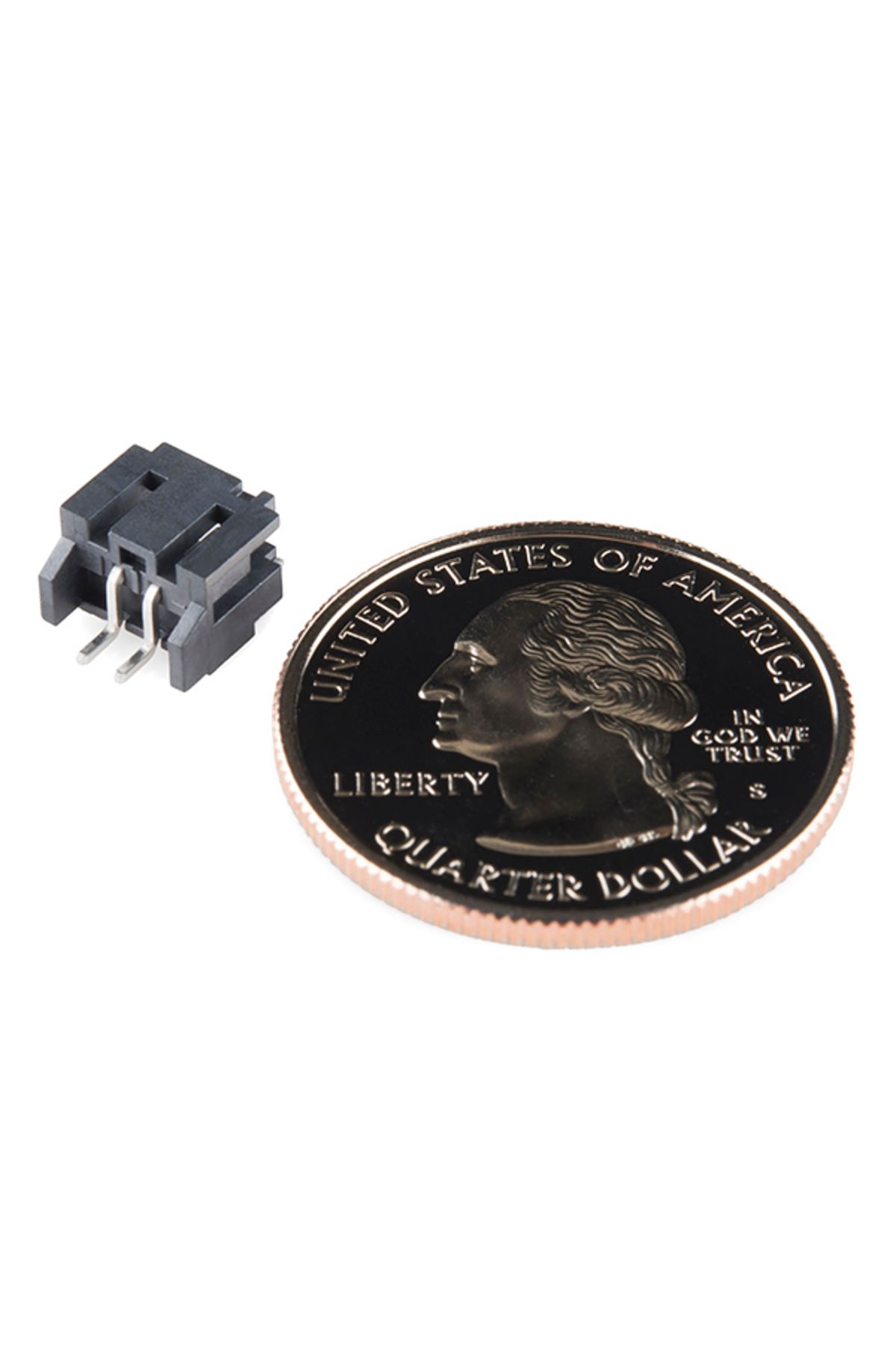 Sparkfun-JST Right Angle Connector - SMD 2 Pin - Black 2