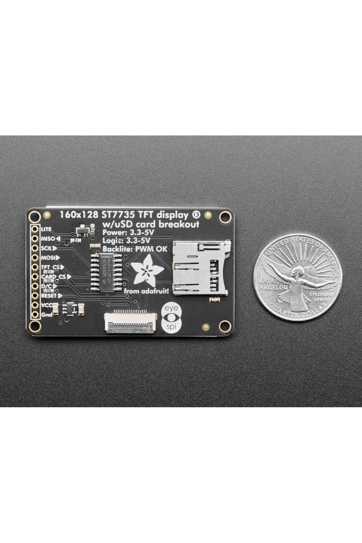 Adafruit-TFT color display, 4.6cm, with MicroSD card breakout - ST7735R 4