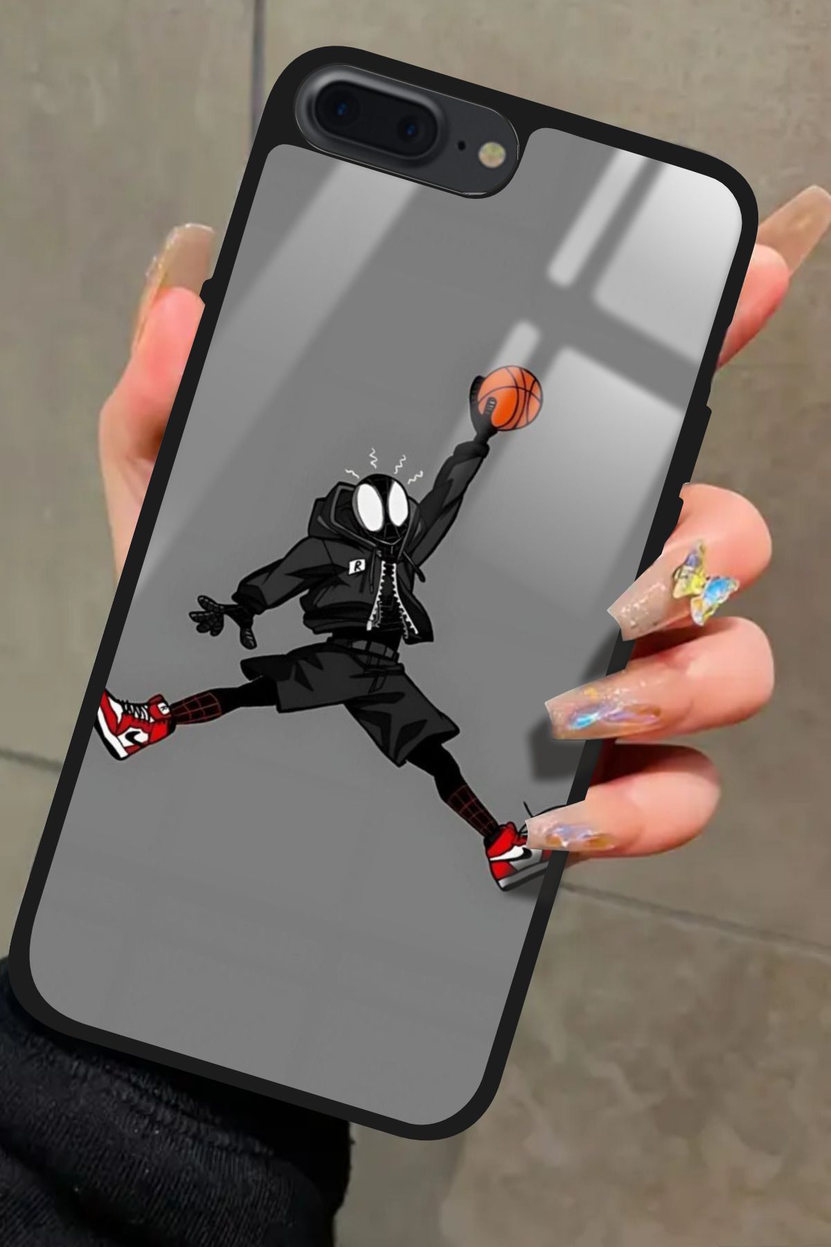 Snacase iPhone 7 Plus Uyumlu Basketbol Tasarımlı Glossy Premium Kılıf