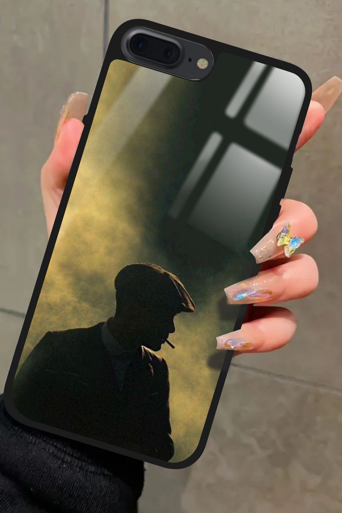 Snacase iPhone 8 Plus Uyumlu Thomas Shelby Tasarımlı Glossy Premium Kılıf