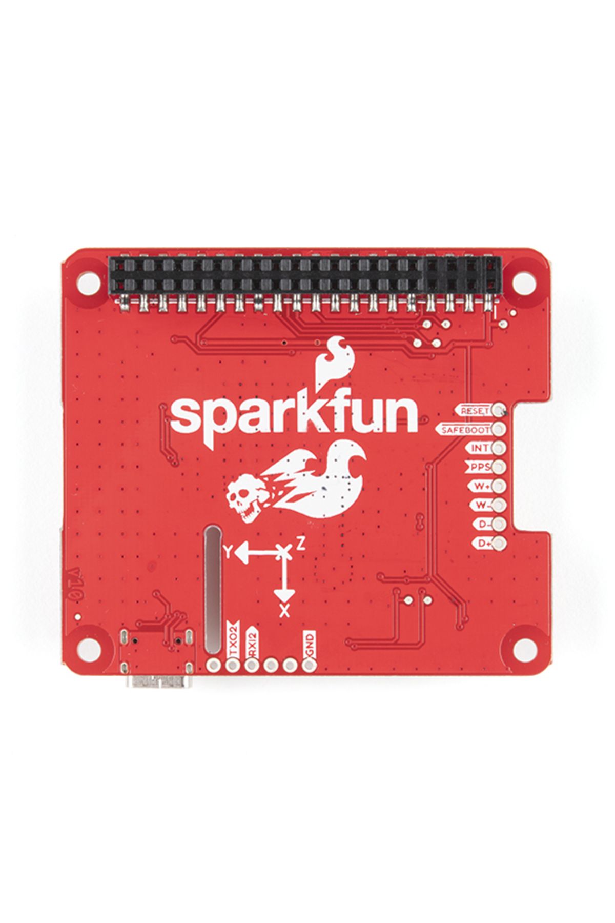 Sparkfun-pHAT Dead Reckoning SparkFun GPS-RTK ZED-F9R for Raspberry Pi 3