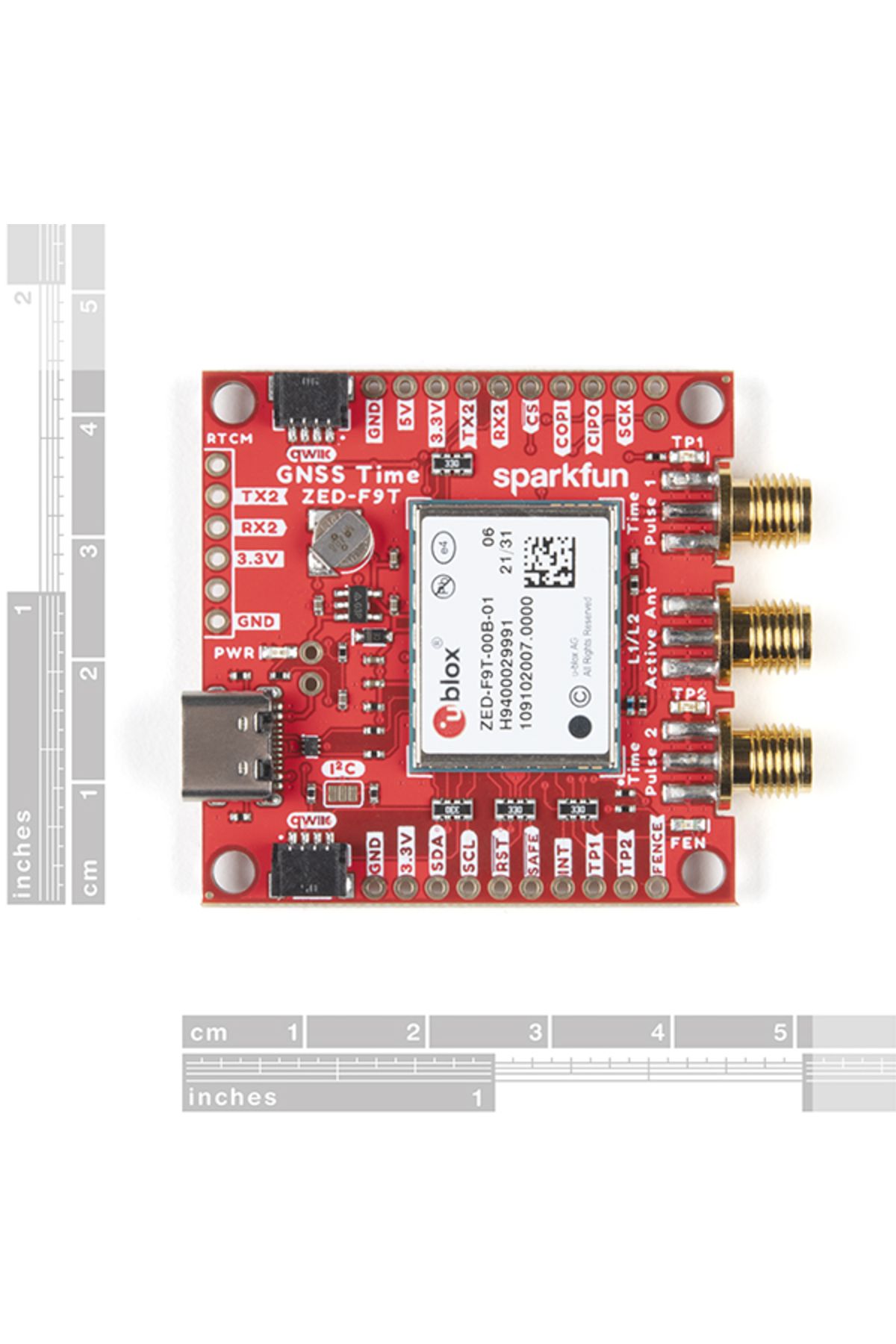 Sparkfun-ZED-F9T multi-band GNSS breakout (Qwiic) 2