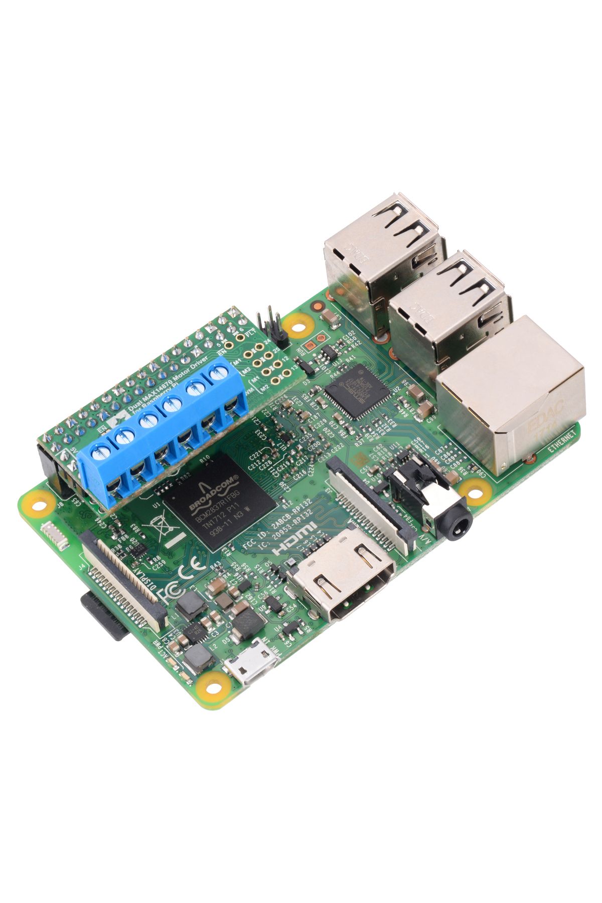 Pololu-Dual MAX14870 Motor Driver for Raspberry Pi (Partial Kit) 3