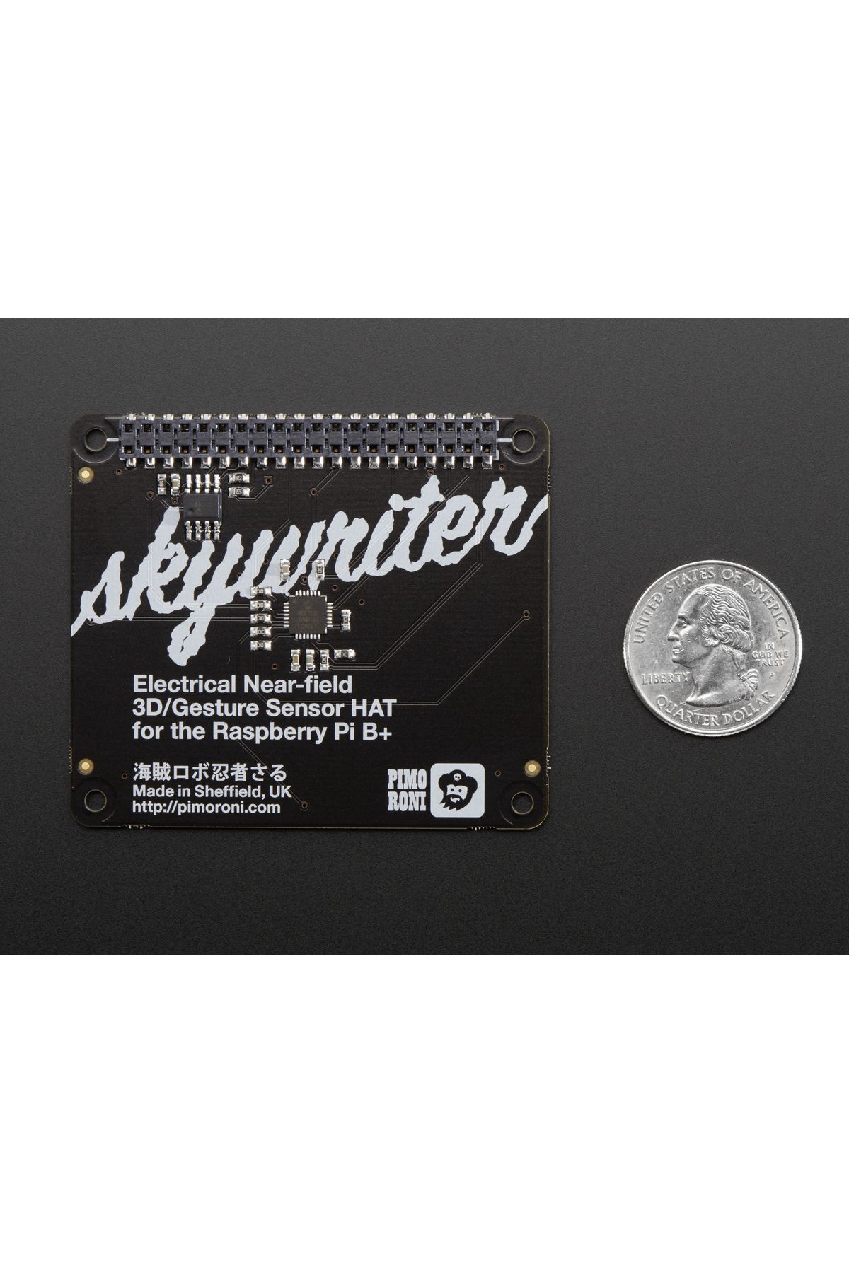 Pimoroni-Skywriter HAT - 3D Gesture Sensor for Raspberry Pi 2