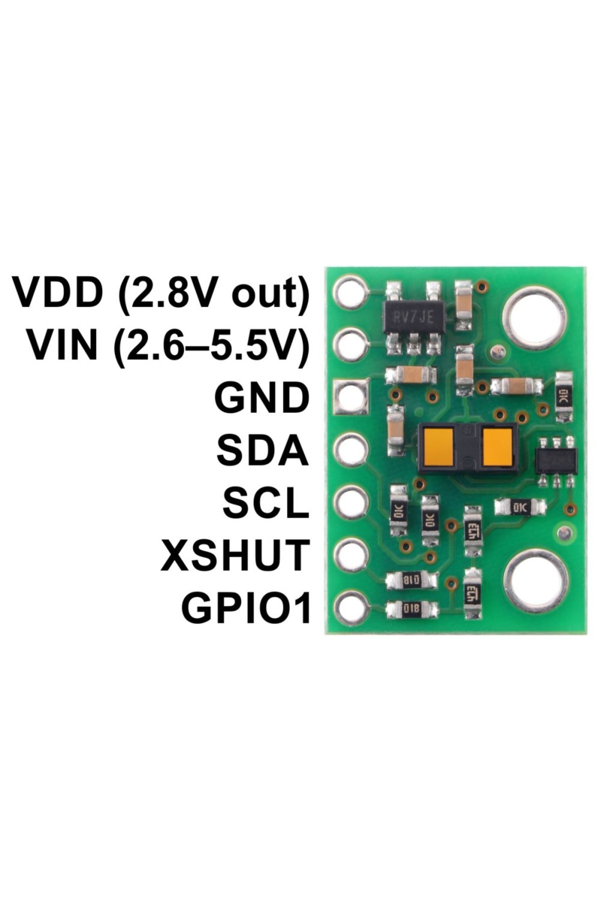 Pololu-Vl53l1x Tof Distance Sensor Breakout With Stabilizer 3